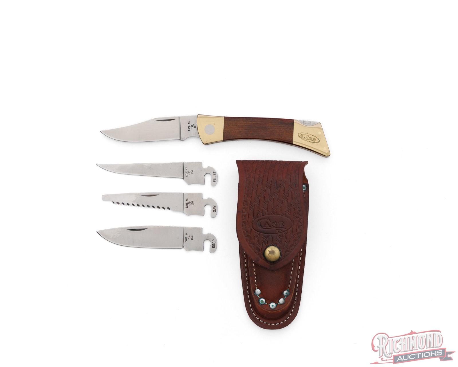 Case XX Changer Lockback Folder Knife With Four Interchangeable Blades, Sheath & Box - 2
