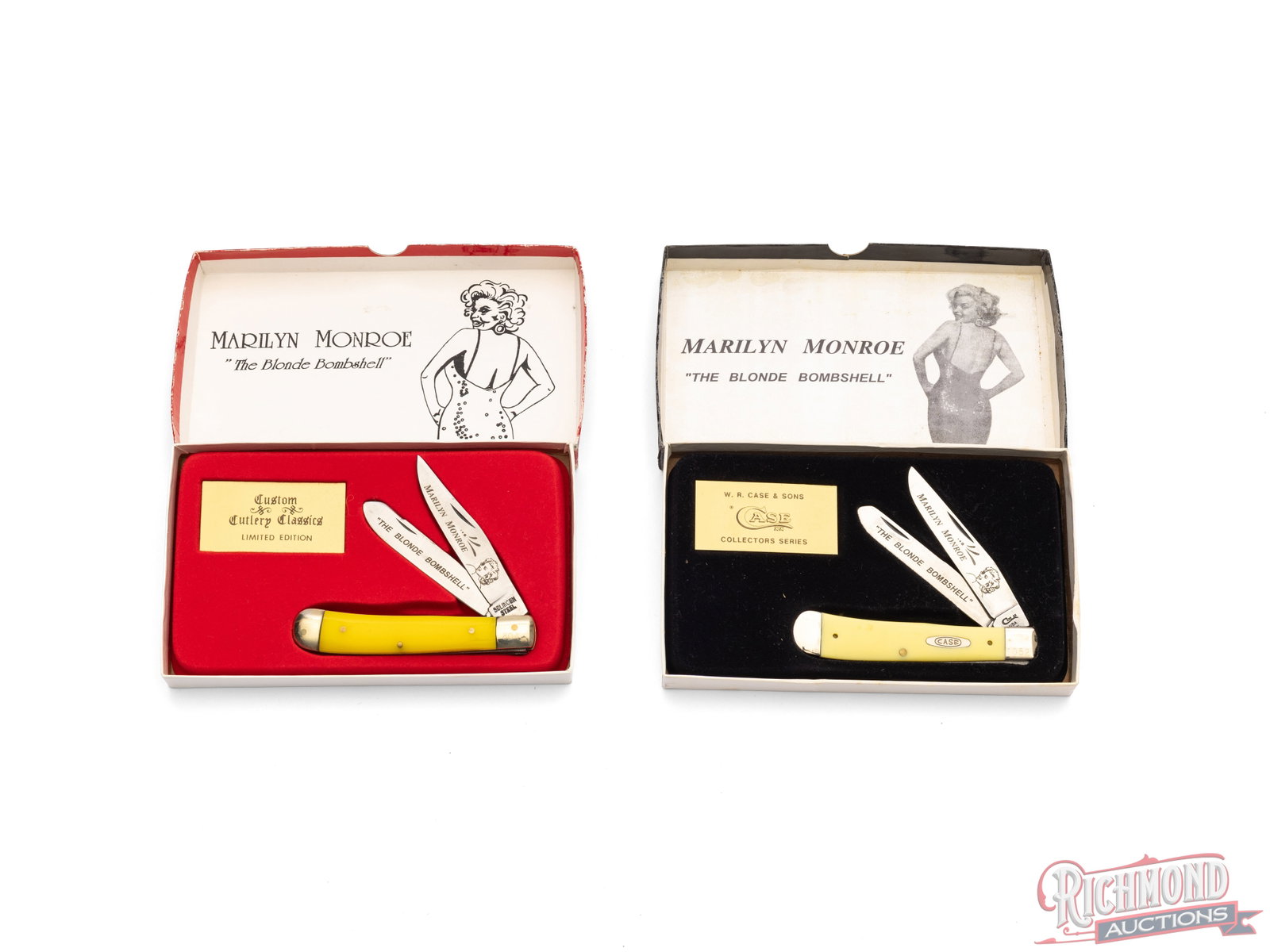 Case XX Marilyn Monroe Collector Trapper Knife and Solingen Copy - 4