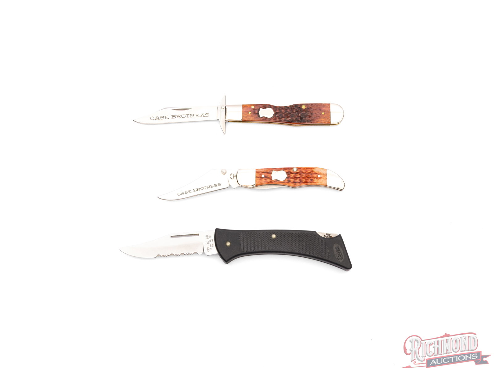 Three Case XX Folder Knives Two Case Brothers in Original Tins - 2
