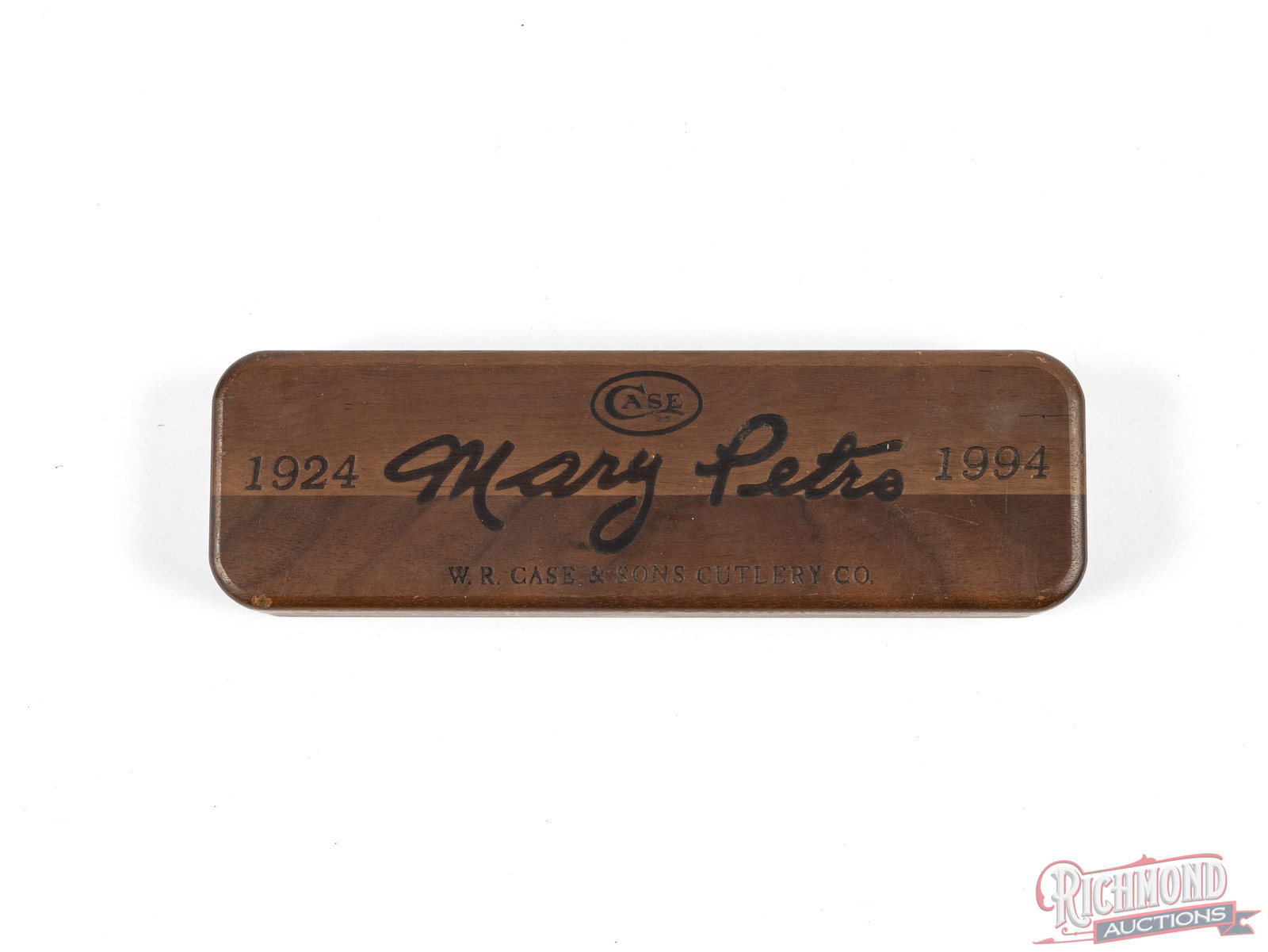 Two Case XX Mary Petro Granddaddy Barlow & Founders Knife Collector's Knives in Display Cases - 4