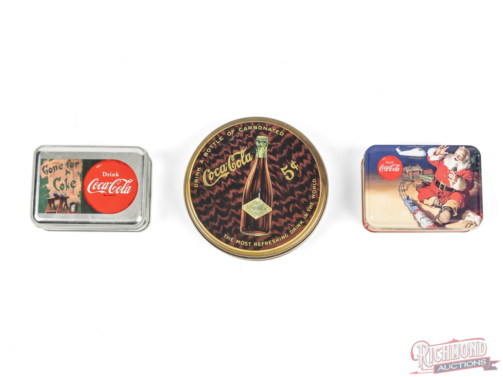 Three Case XX Coca-Cola Limited Edition Folder Knives in Original Collector Tins - 2