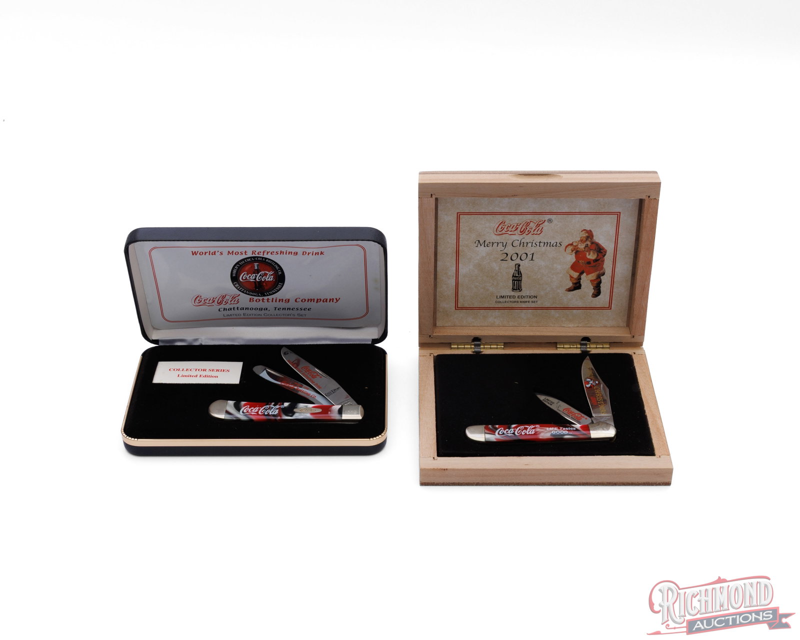 Four Case & Frost Cutlery Coca-Cola Collector Folder Knives - 3