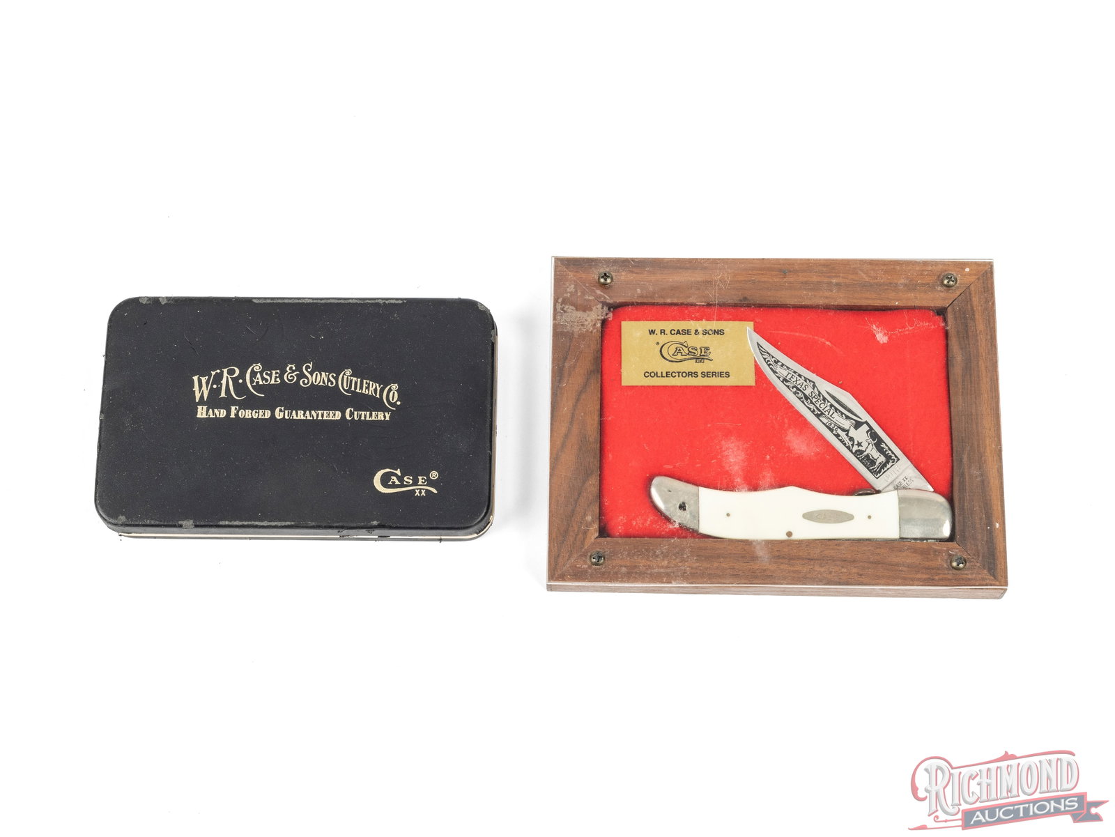 Two Case XX Folding Hunter and Trapper Texas Special & Texas Ranger Anniversary Knives - 2