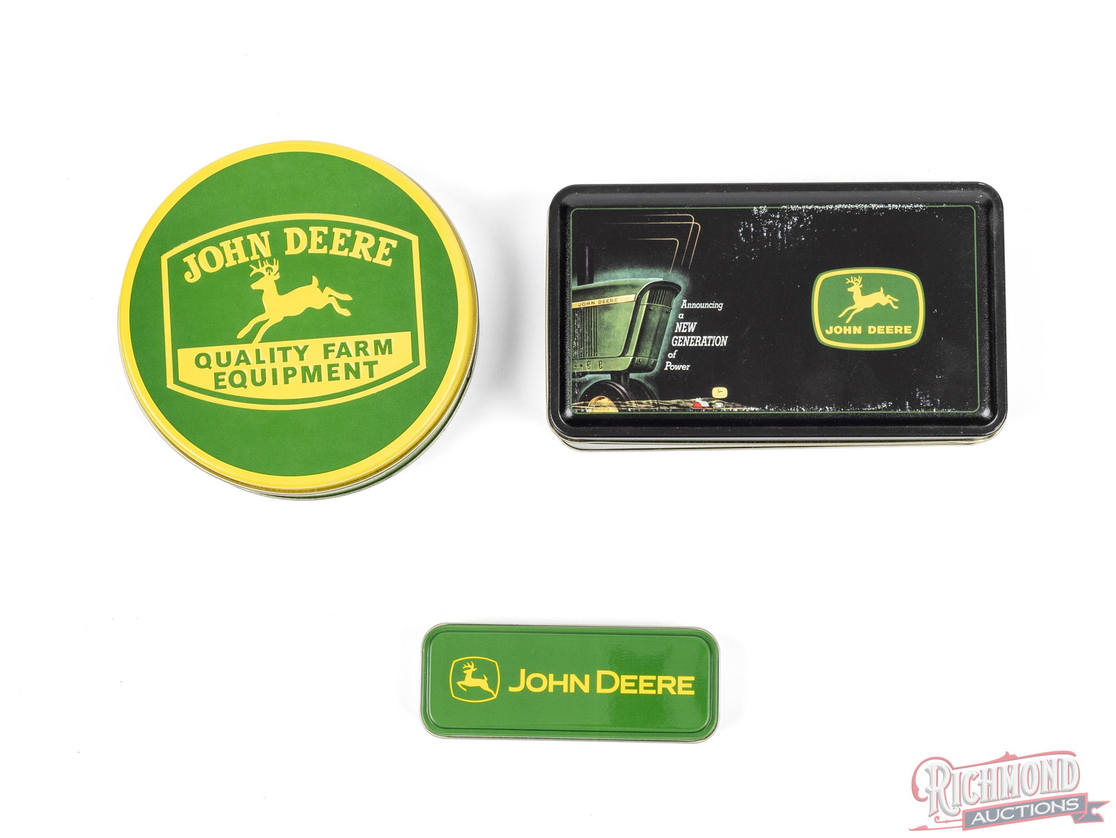 Three Case XX John Deere Limited Edition Trapper & Russlock Folder Knives - 2