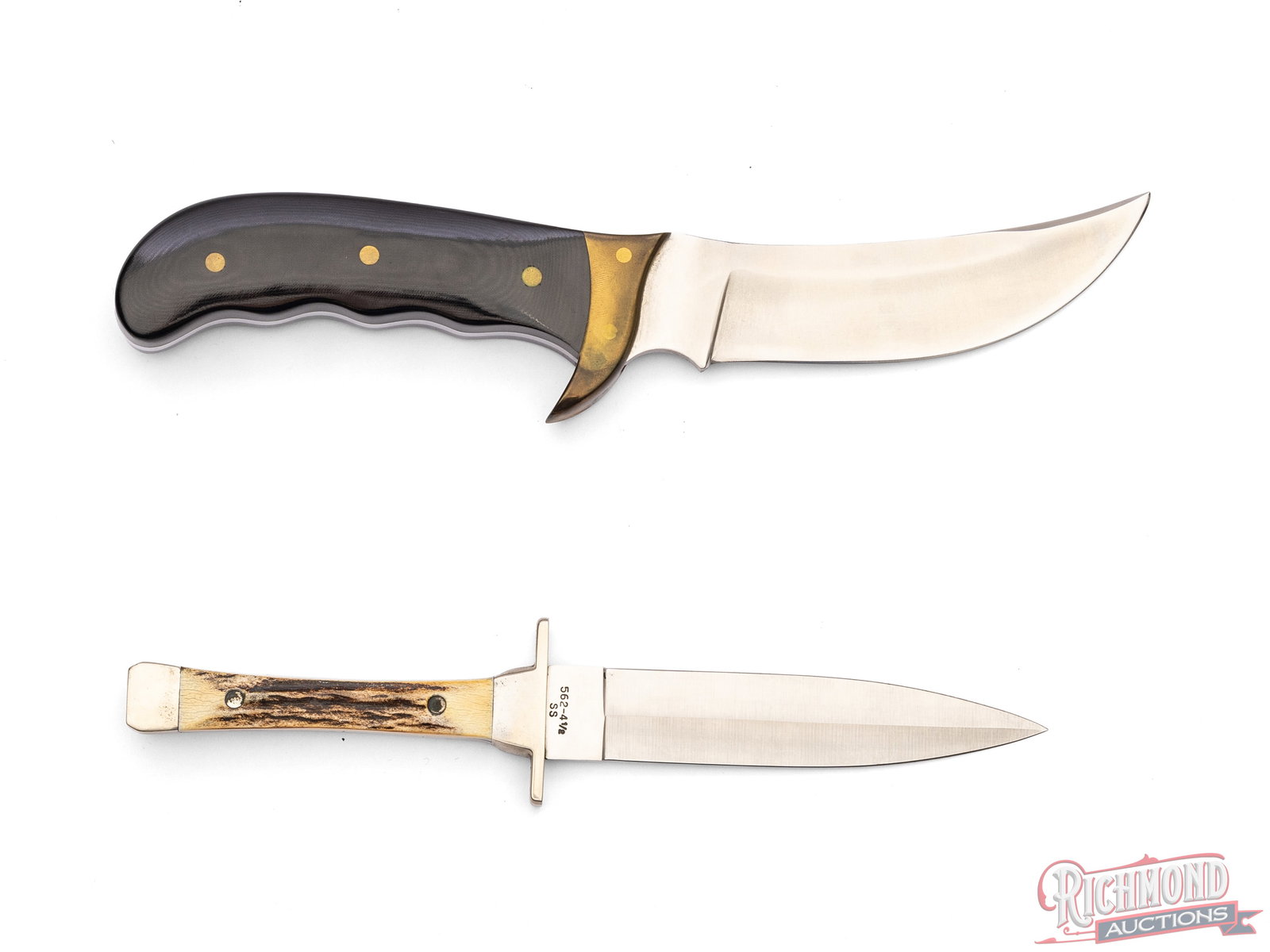 Collector Buck Kalinga and Case XX River Boat Gambler Fixed Blade Knives in Original Cases - 3