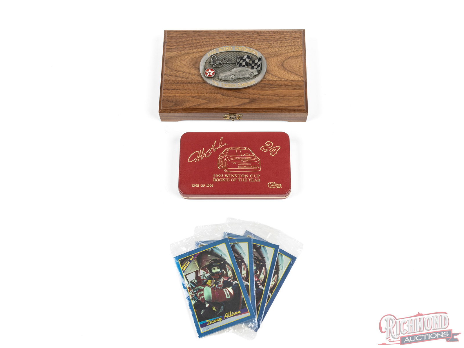 Two Case XX Trapper & Coke Bottle Folder Knives Jeff Gordon & Davey Allison Limited Edition - 2