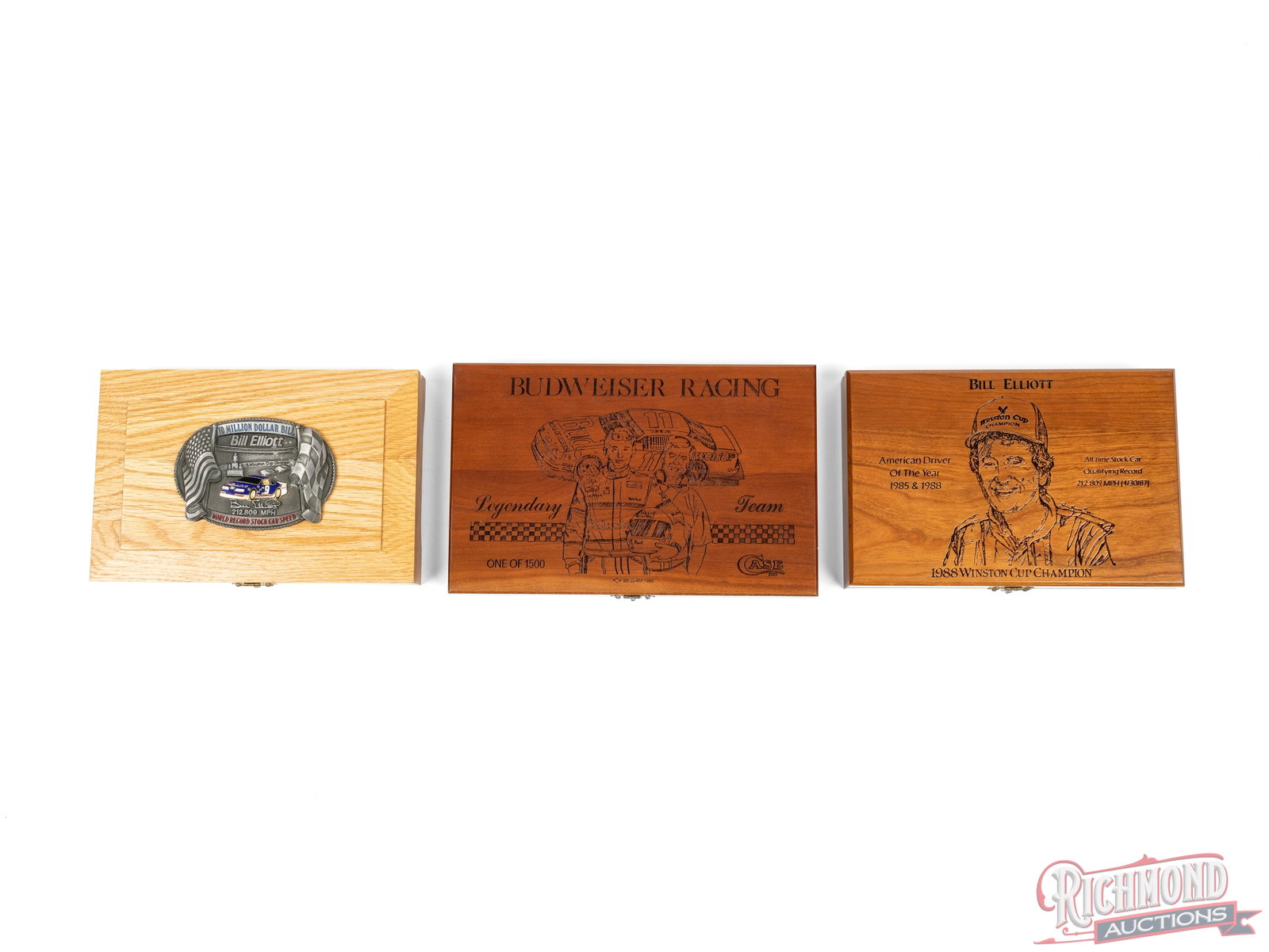 Four Case XX Large Coke Bottle Folder Knives Limited Edition Bill Elliott Commemorative - 3