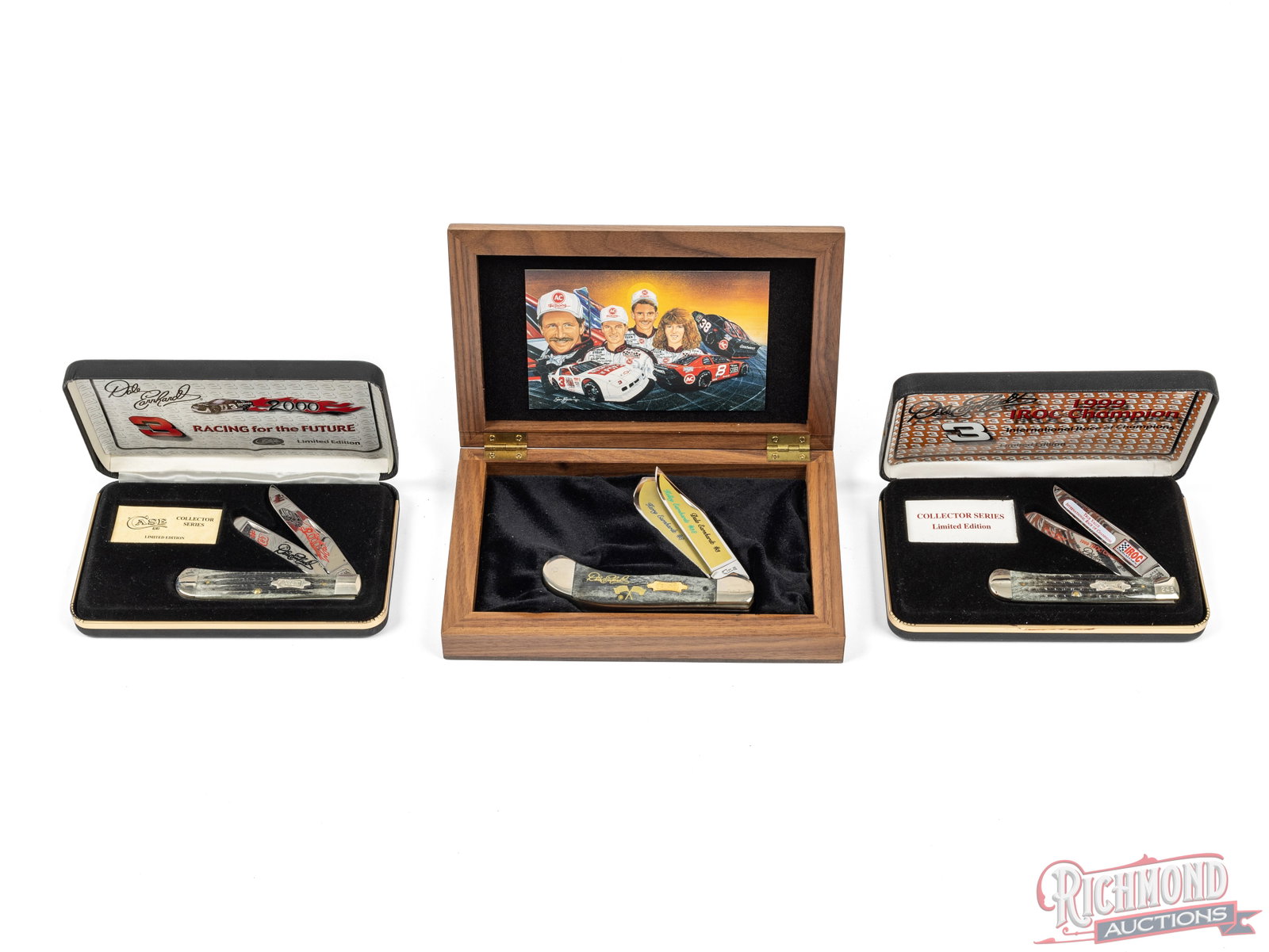 Three Case XX Trapper Folder Knives Dale Earnhardt Limited Edition (1 of 2)