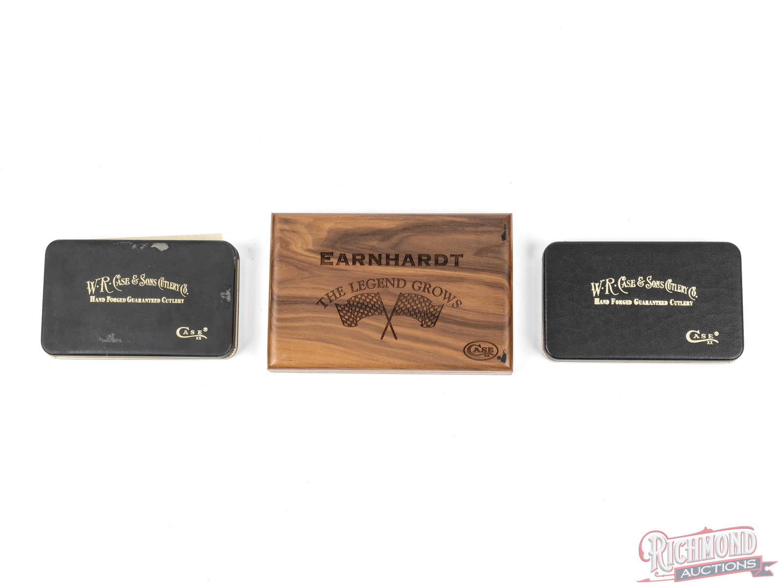 Three Case XX Trapper Folder Knives Dale Earnhardt Limited Edition - 2
