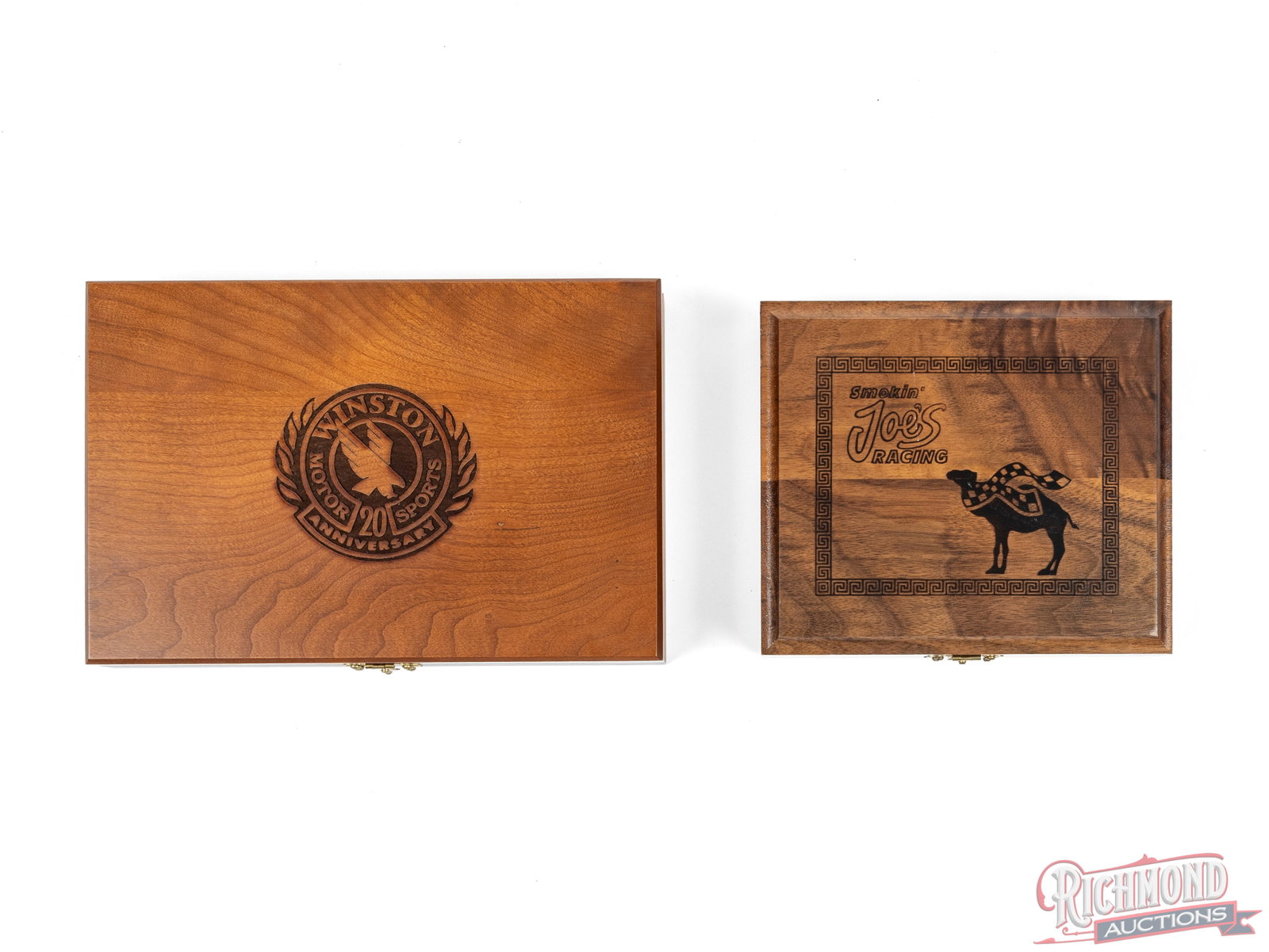 Two Case XX Winston 20th Anniversary Presentation Knife & Red Bone Jigged Trapper - 2