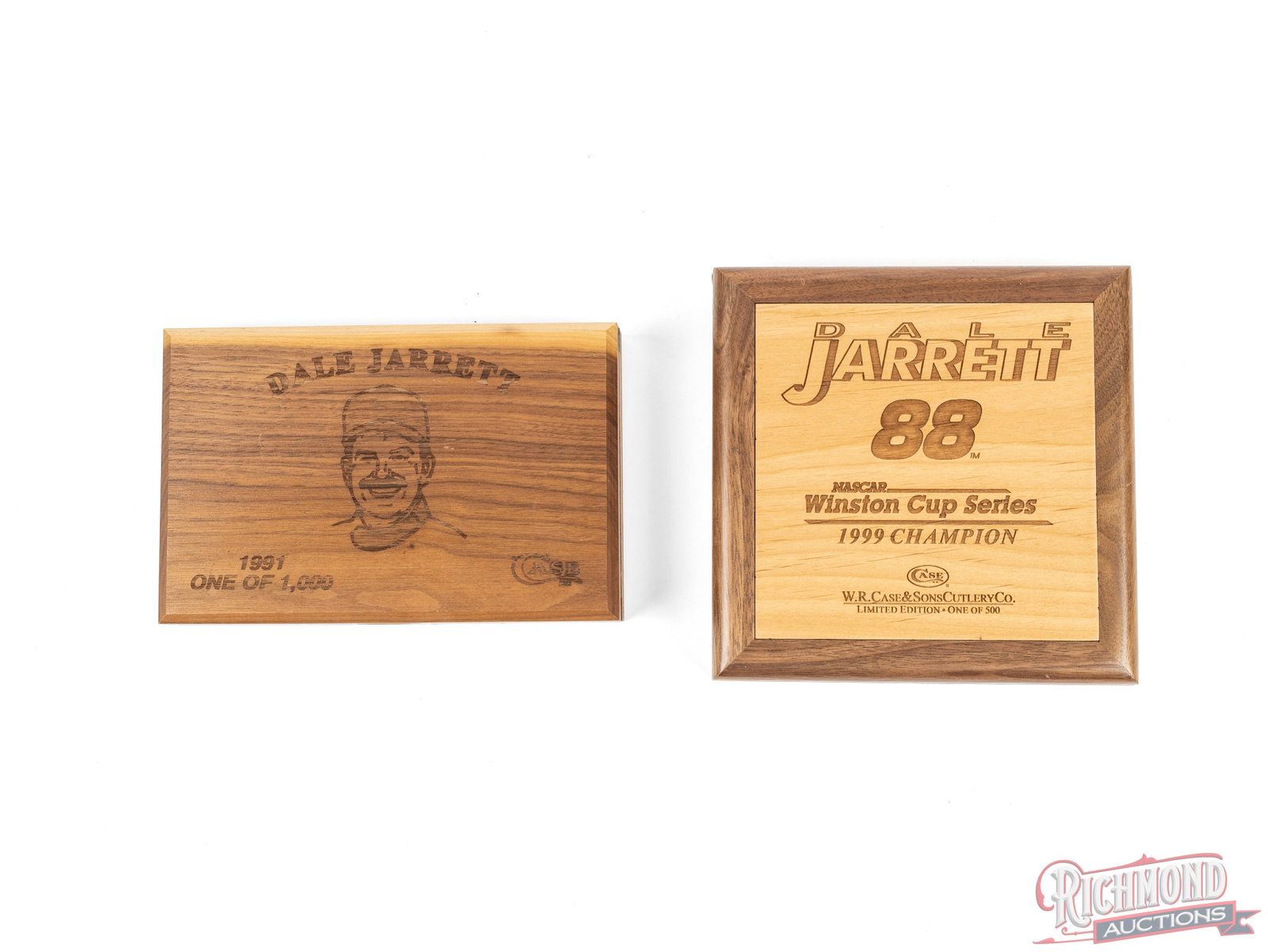 Two Case XX Limited Edition Folder Knives Nascar Dale Jarrett Commemoratives - 2