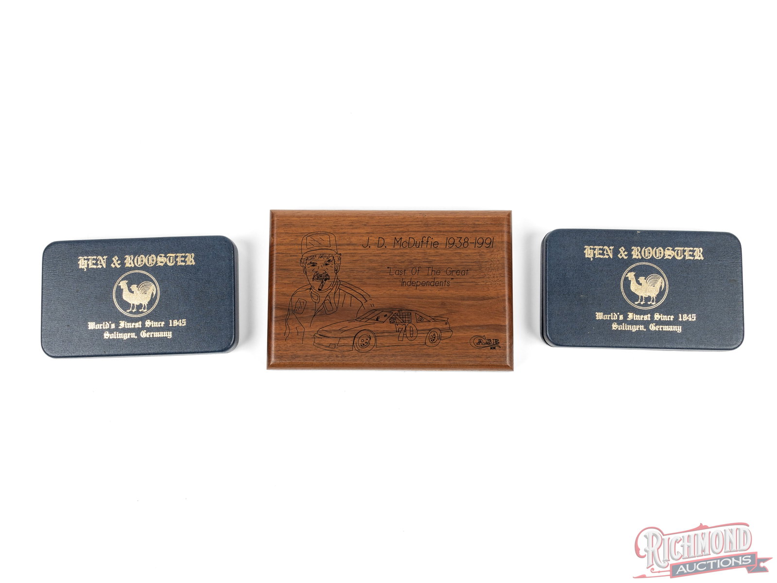 Three Nascar Driver Legends Case and Hen & Rooster Commemorative Folder Knives - 2