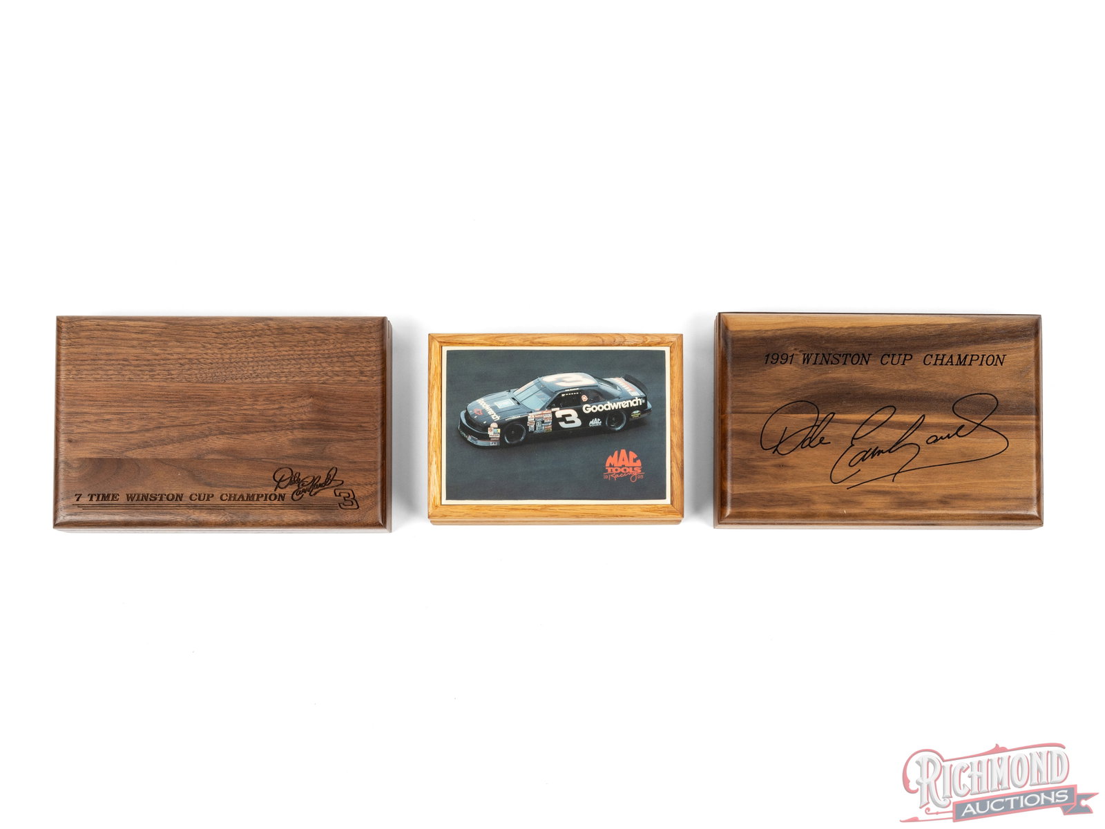 Three Dale Earnhardt Commemorative Collector Folder Knives Two Case XX & One Schrade - 2