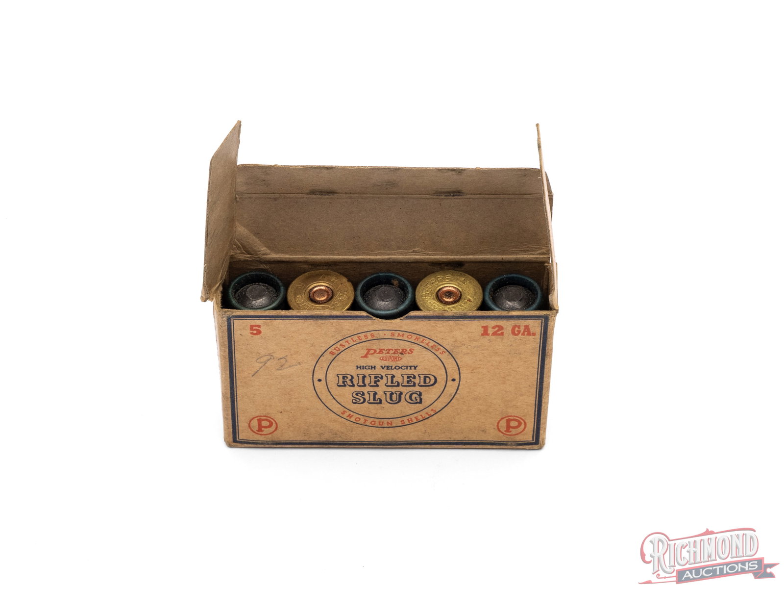 Full 5 count Box of Peters 12 Gauge Rifles Slug Shotgun Shells - 3
