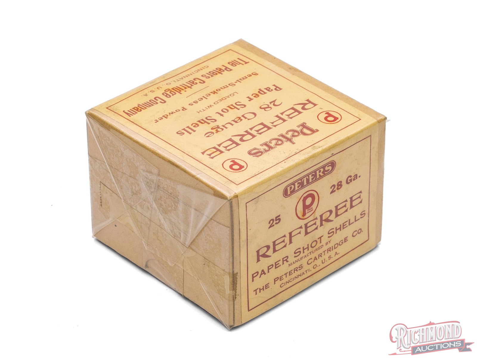 Sealed Peters Referee 28 Gauge Paper Shot Shell Two Piece Box - 2