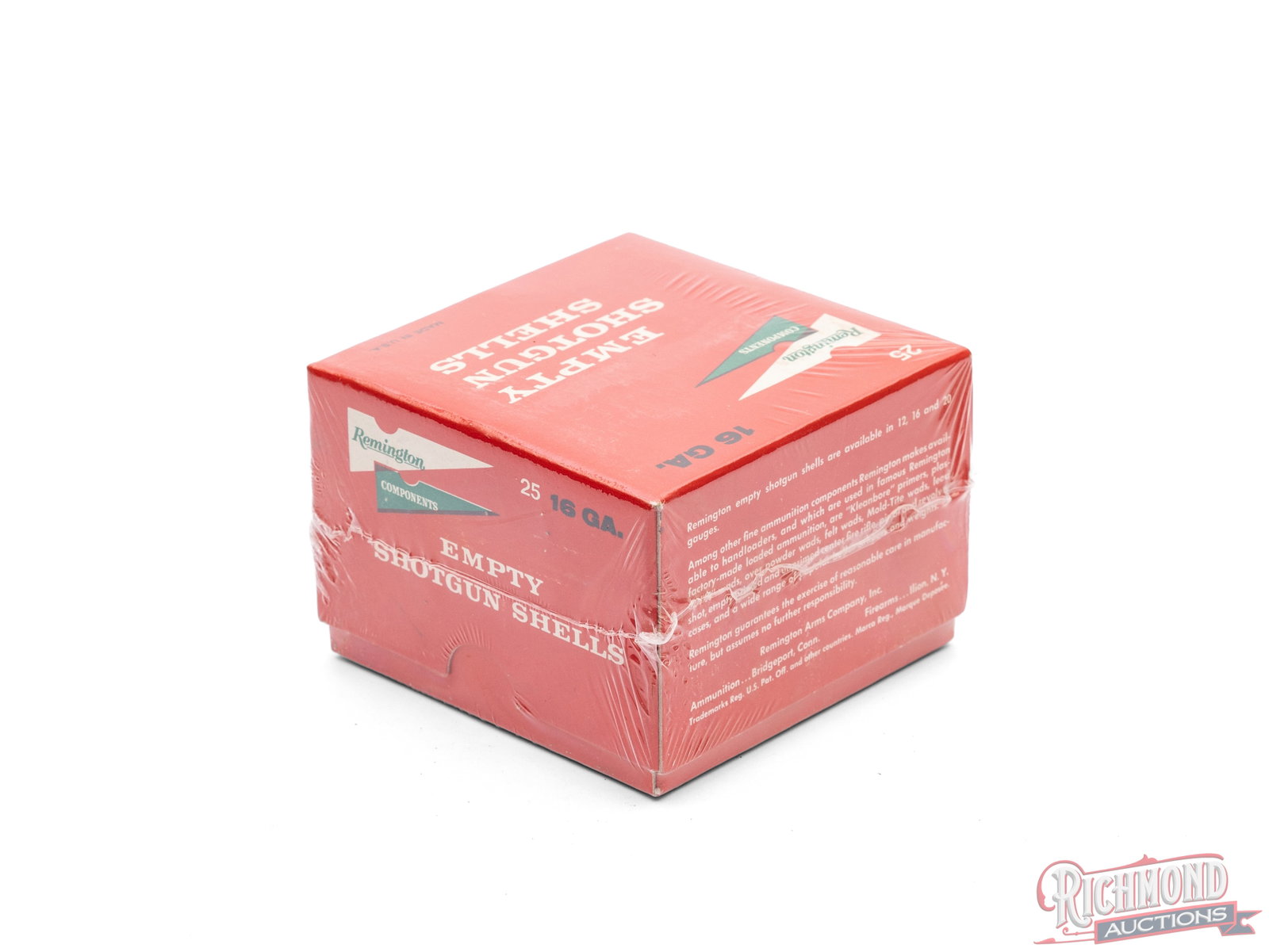 Full Two Piece Box of Remington 16 Gauge Empty Primed Shotgun Shells - 2