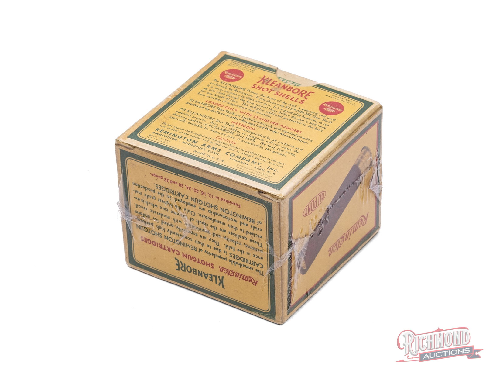 High Condition Full Remington DuPont 32 Gauge Kleanbore Shell Box - 2