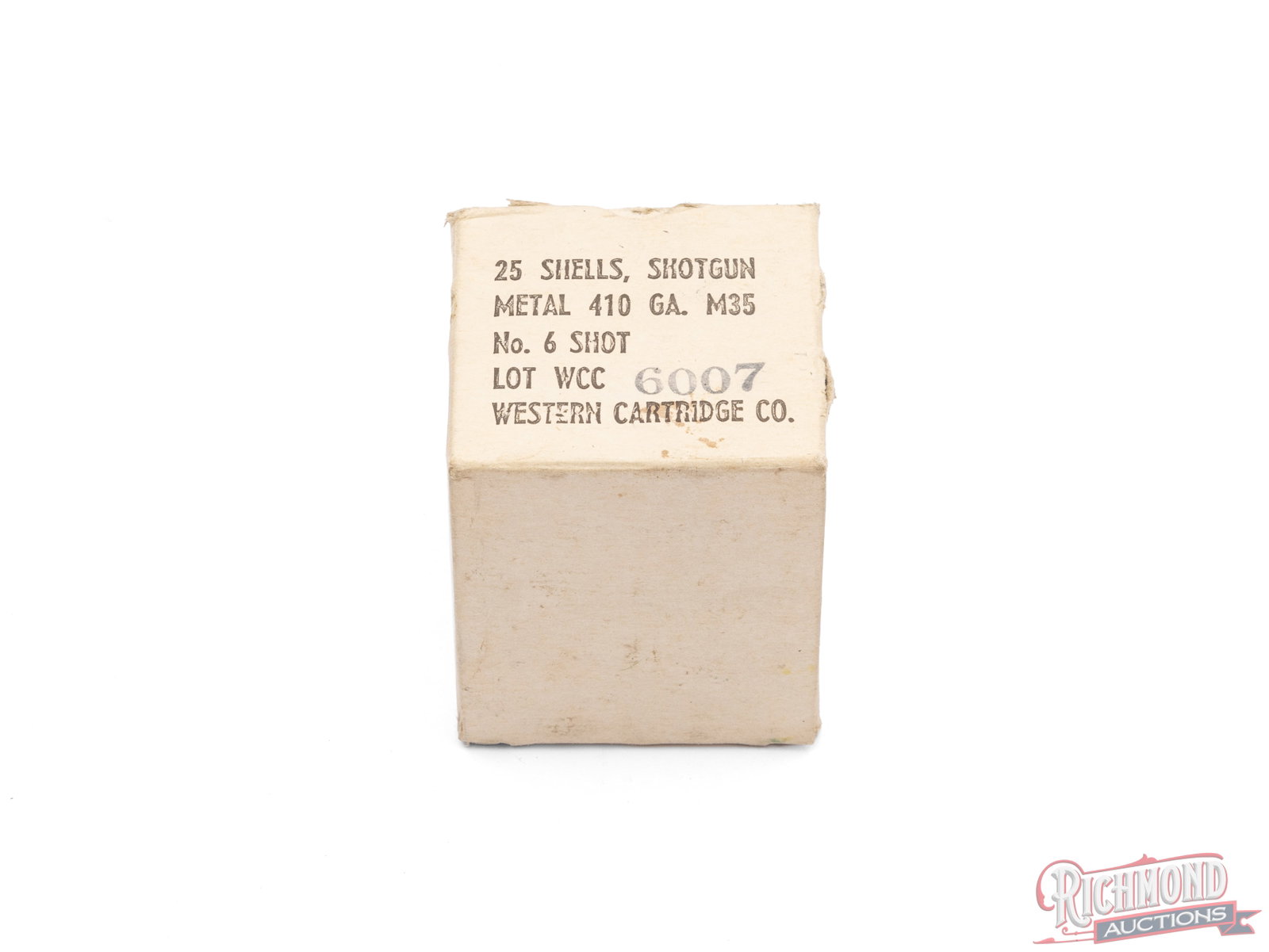 Full Box of Western .410 Gauge M35 Aluminum Survival Shells: This is a full box of .410 gauge M35 shells made by Western Cartridge Co. These shells were made for US Air Force pilots survival gun in the case they were shot down. These shells are headstamped