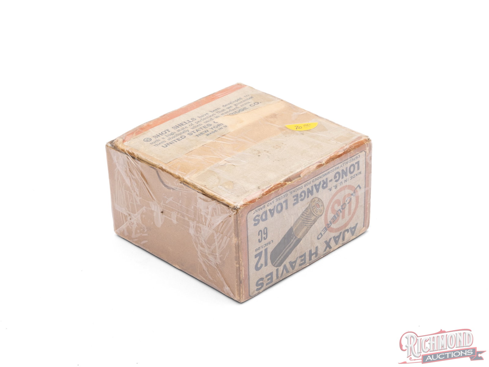 US Cartridge Co. 12 Gauge Ajax Heavies Lacquered Long Range Loads Collector's Box - 2