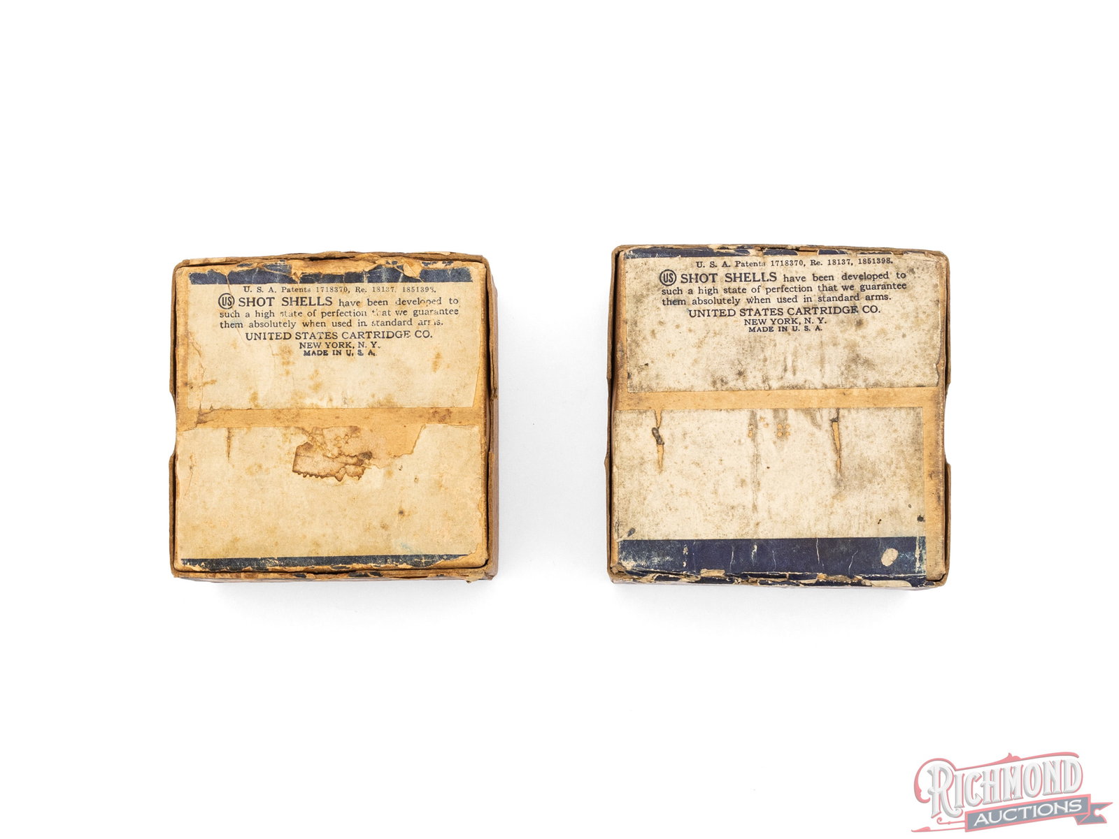 Two US Cartridge Co. Defiance 16 And 20 Gauge Two Piece Collector's Shell Boxes - 2