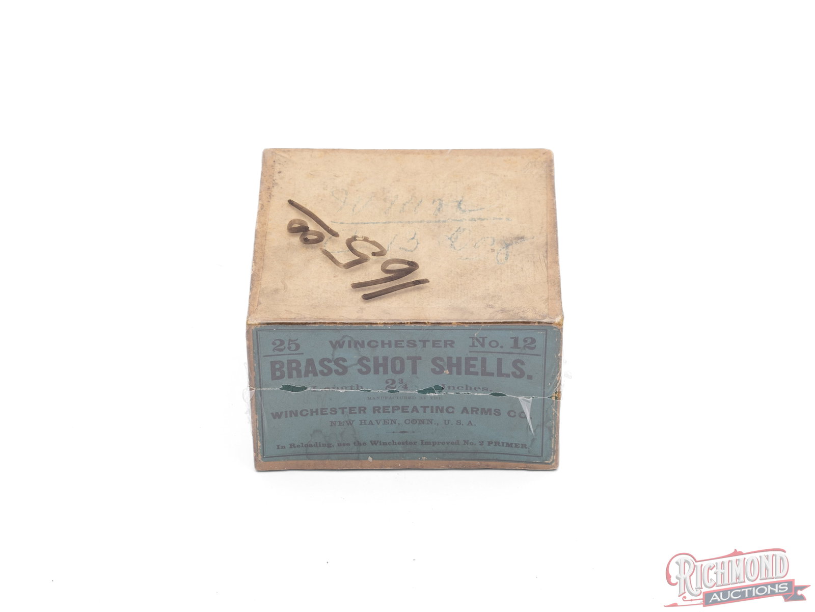 Winchester No. 12 Brass Shot Shells Two Piece Collector's Box (1 of 2)
