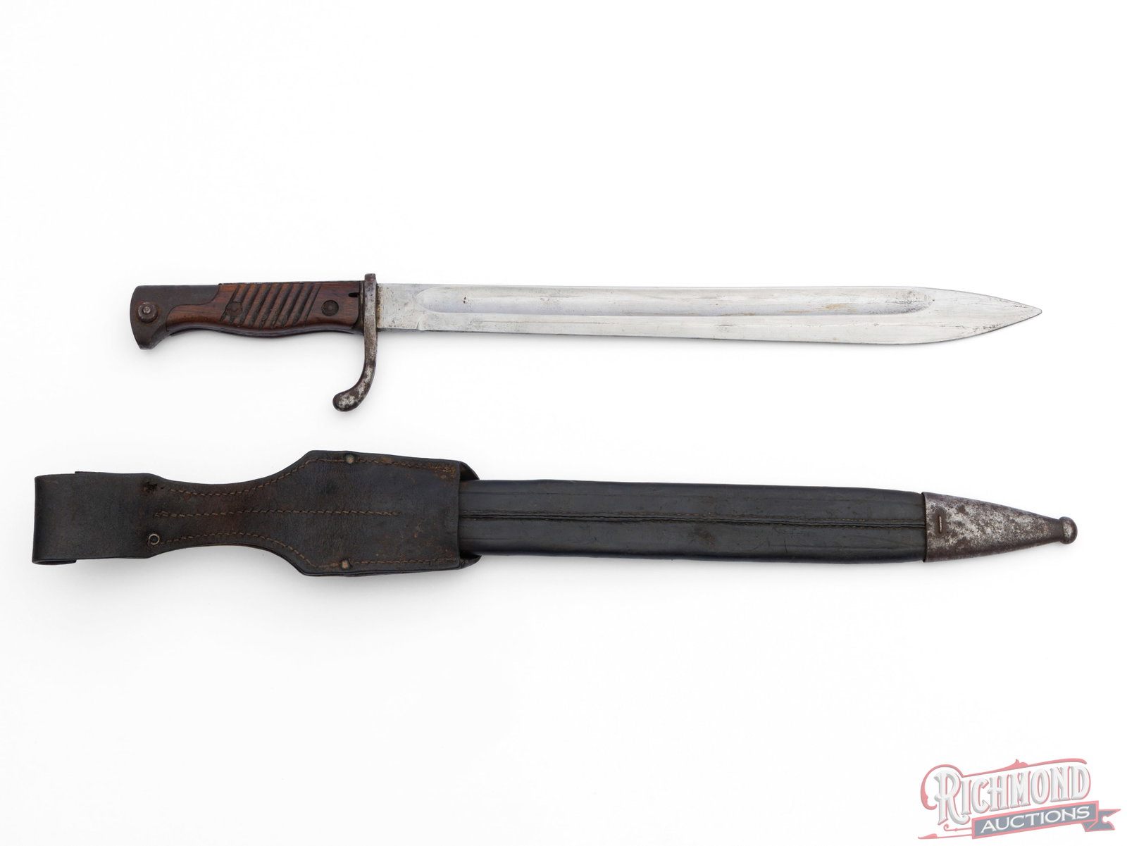 WW1 Era Gottlieb Hammesfahr Model 98/05 "Butcher Blade" Bayonet With Scabbard - 2
