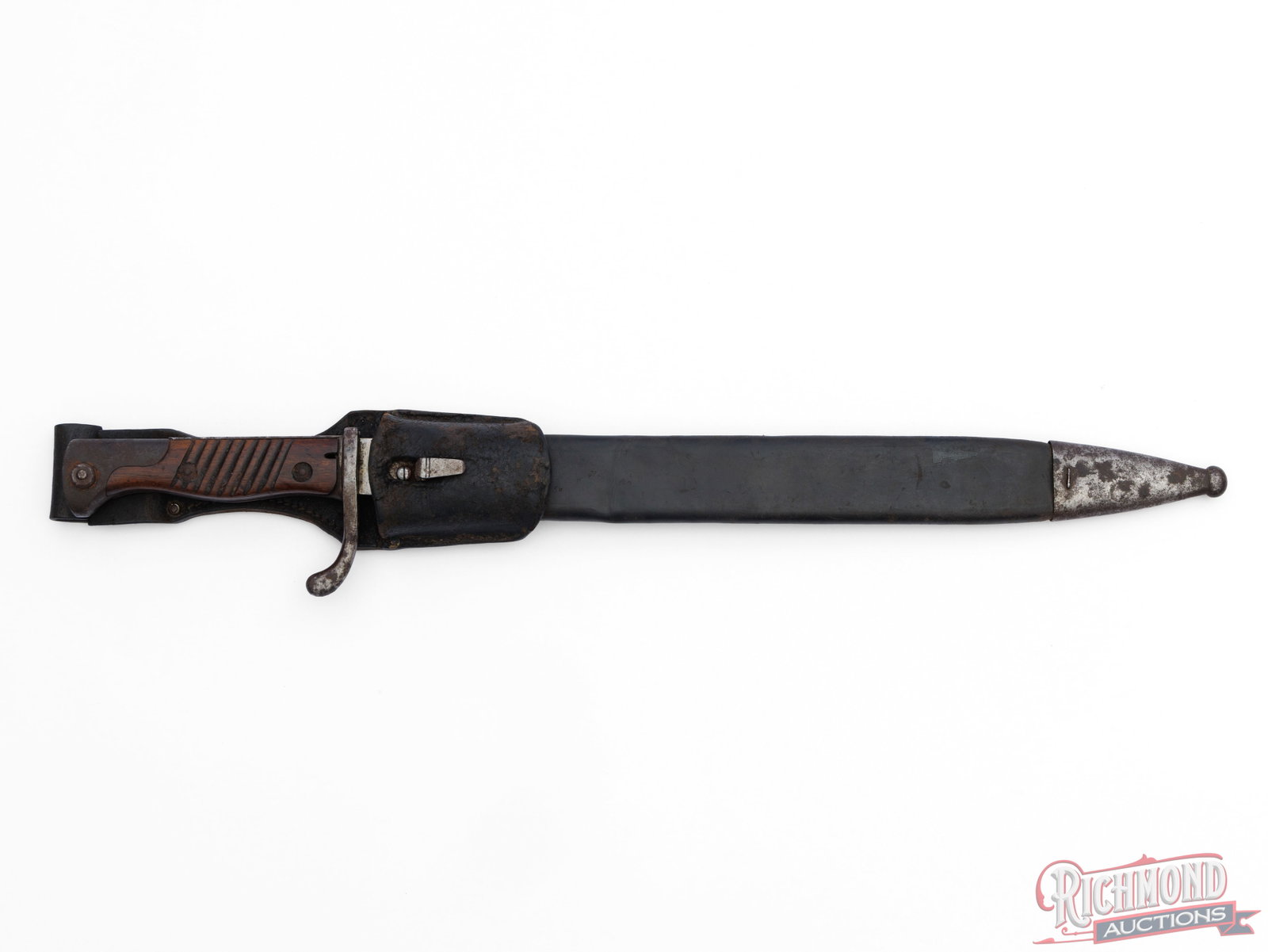 WW1 Era Gottlieb Hammesfahr Model 98/05 "Butcher Blade" Bayonet With Scabbard - 3