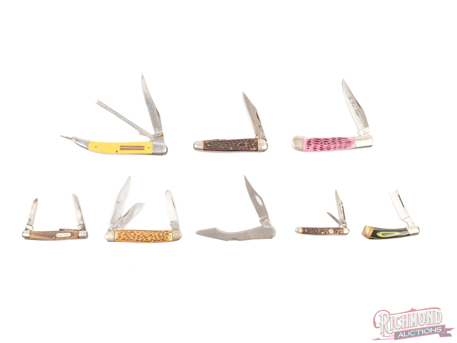 Lot of 8 Assorted Pocket Folder Knives Includes Boker, Klein, Schrade, Frost & Taylor Cutlery (1 of 3)
