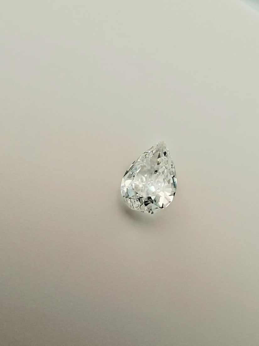 1.01 Carat Pear Cut Diamond - F Color - Internally Flawless (IF) - GIA Certified - 3