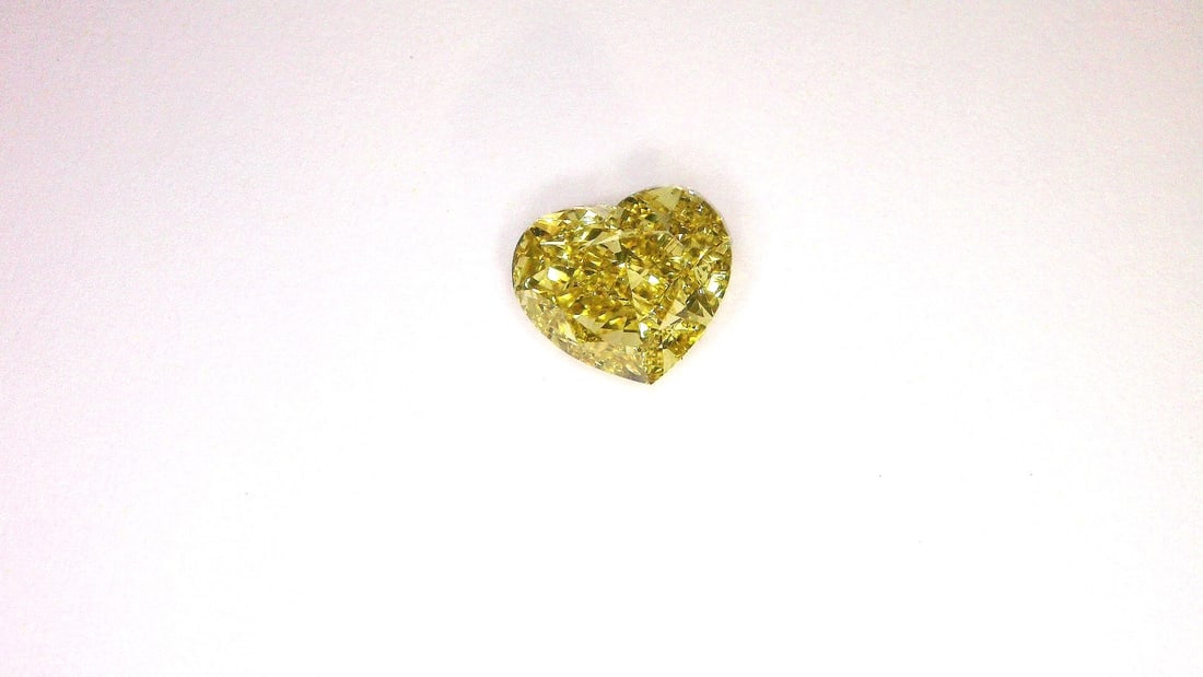 3.00 CT Heart Modified Brilliant Fancy Brownish Yellow Diamond - VS2 - GIA Certified - 7