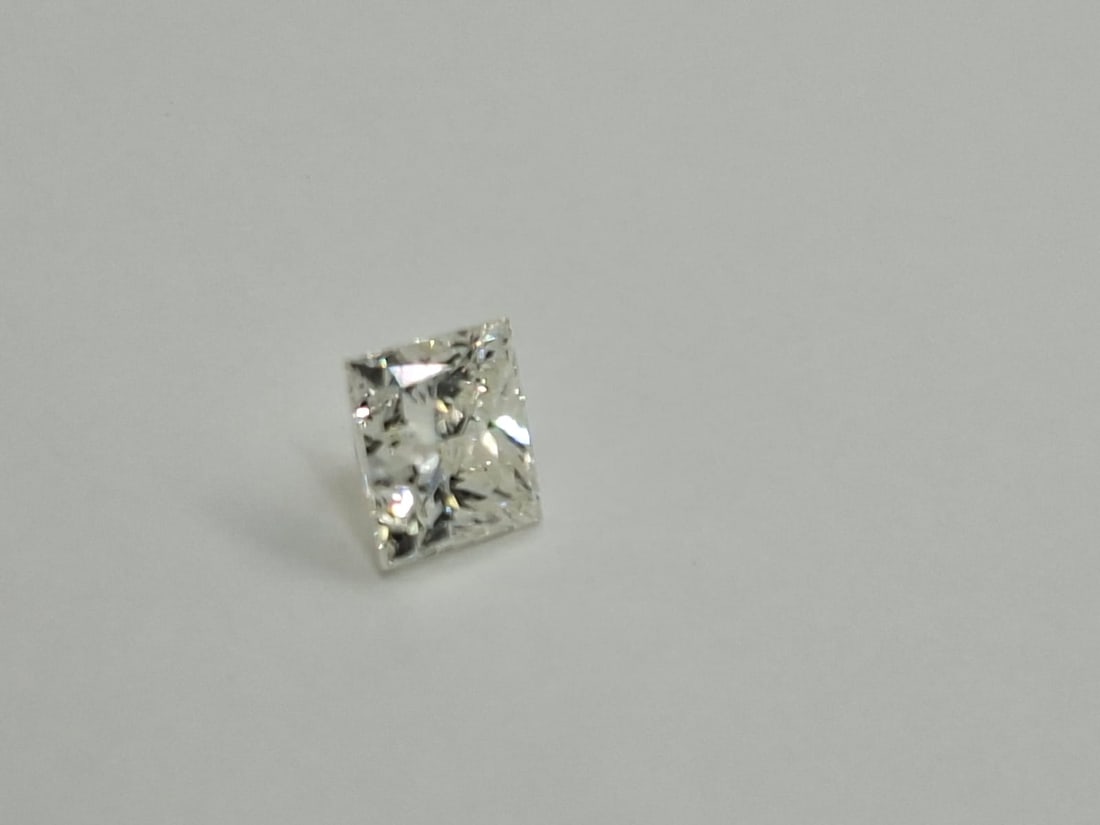 1.03 CT Princess Cut Diamond - K Color - VVS 2 - GIA Certified - 7