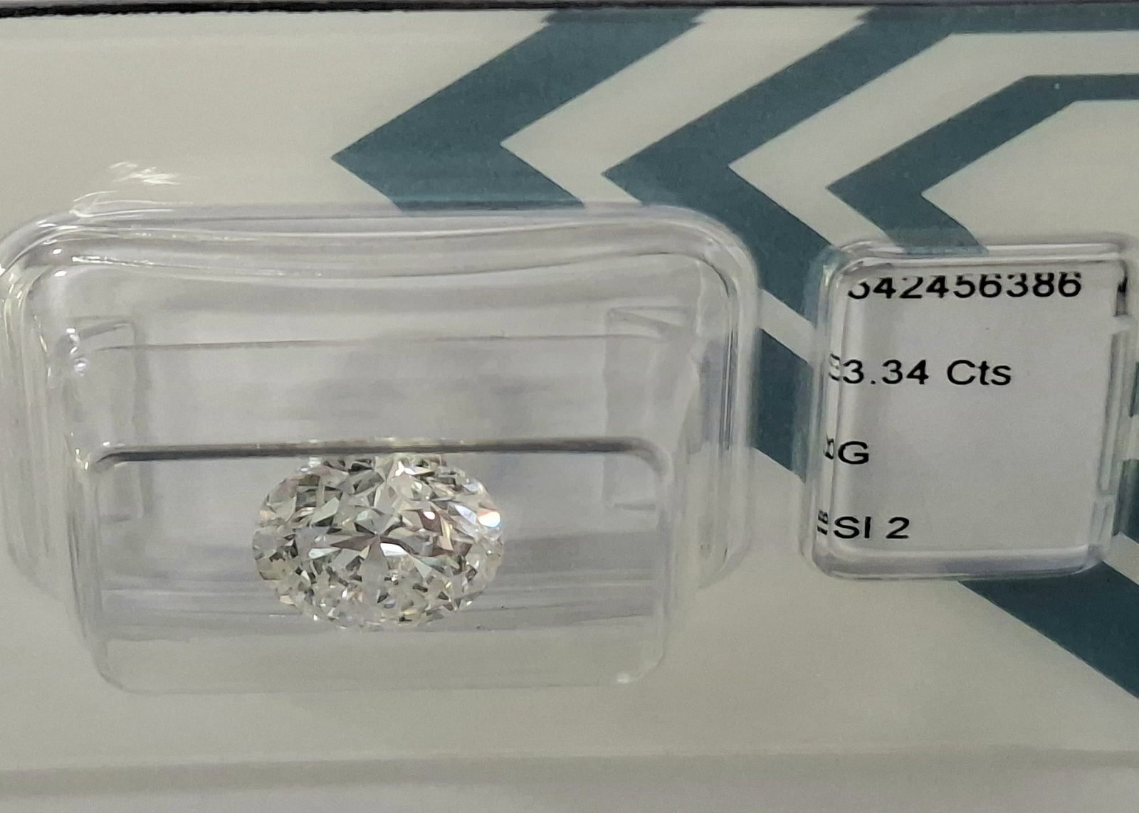 3.34 CT Round Brilliant Natural Diamond - G Color - SI2 Clarity - Triple Excellent - IGI Certified ( - 6