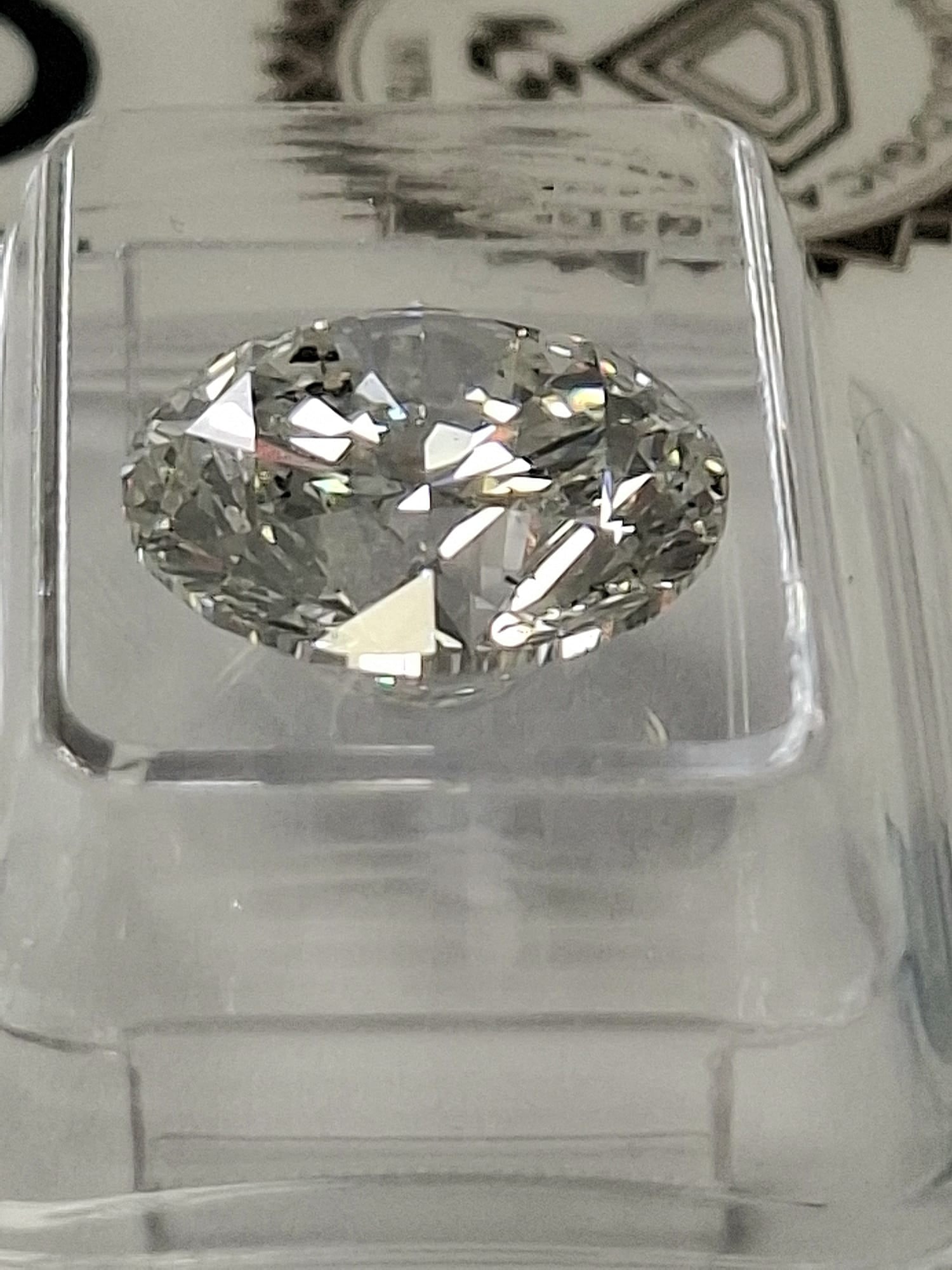 5.01 CT Natural Round Brilliant Diamond E SI2 Triple Excellent IGI Certified Sealed - 6