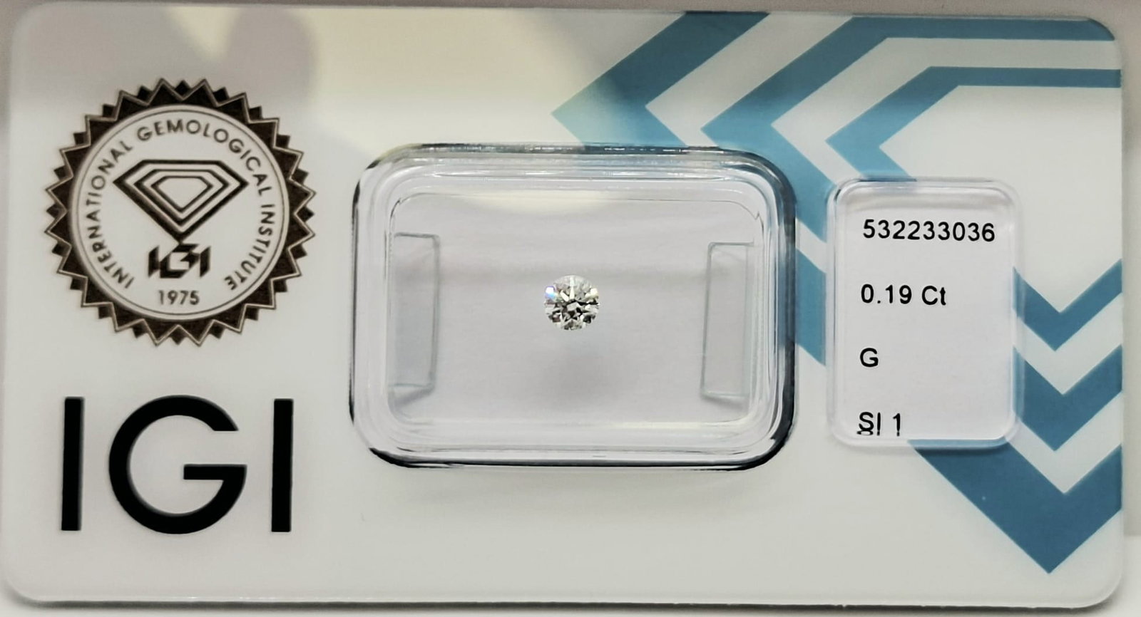 0.57 TCW Parcel of 3 Natural Round Brilliant Diamonds G SI1 IGI Certified Sealed - 12