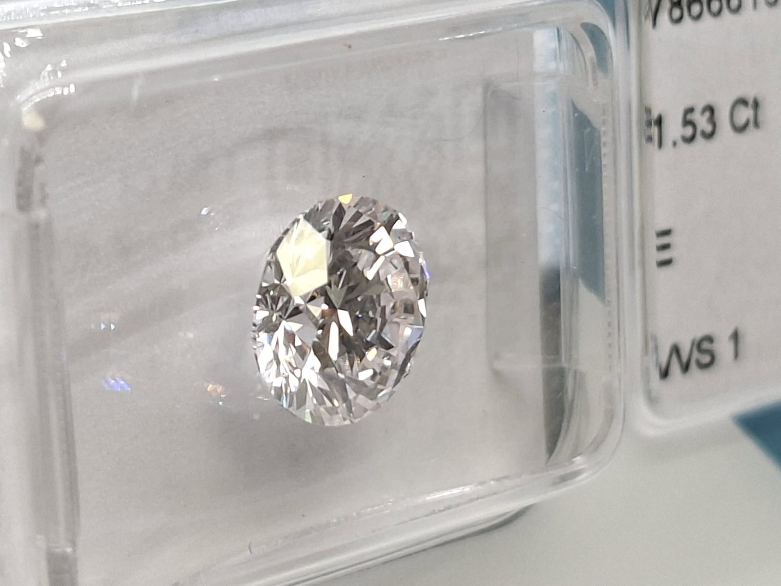 1.53 CT Natural Round Brilliant Diamond E VVS1 Ideal Cut IGI Certified Sealed CertiCard - 10