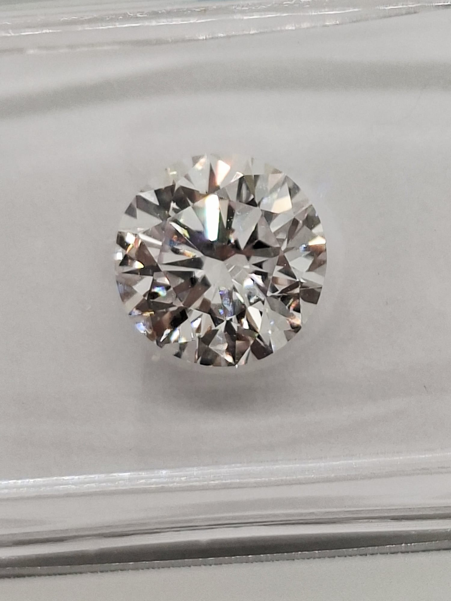 1.53 CT Natural Round Brilliant Diamond E VVS1 Ideal Cut IGI Certified Sealed CertiCard - 5