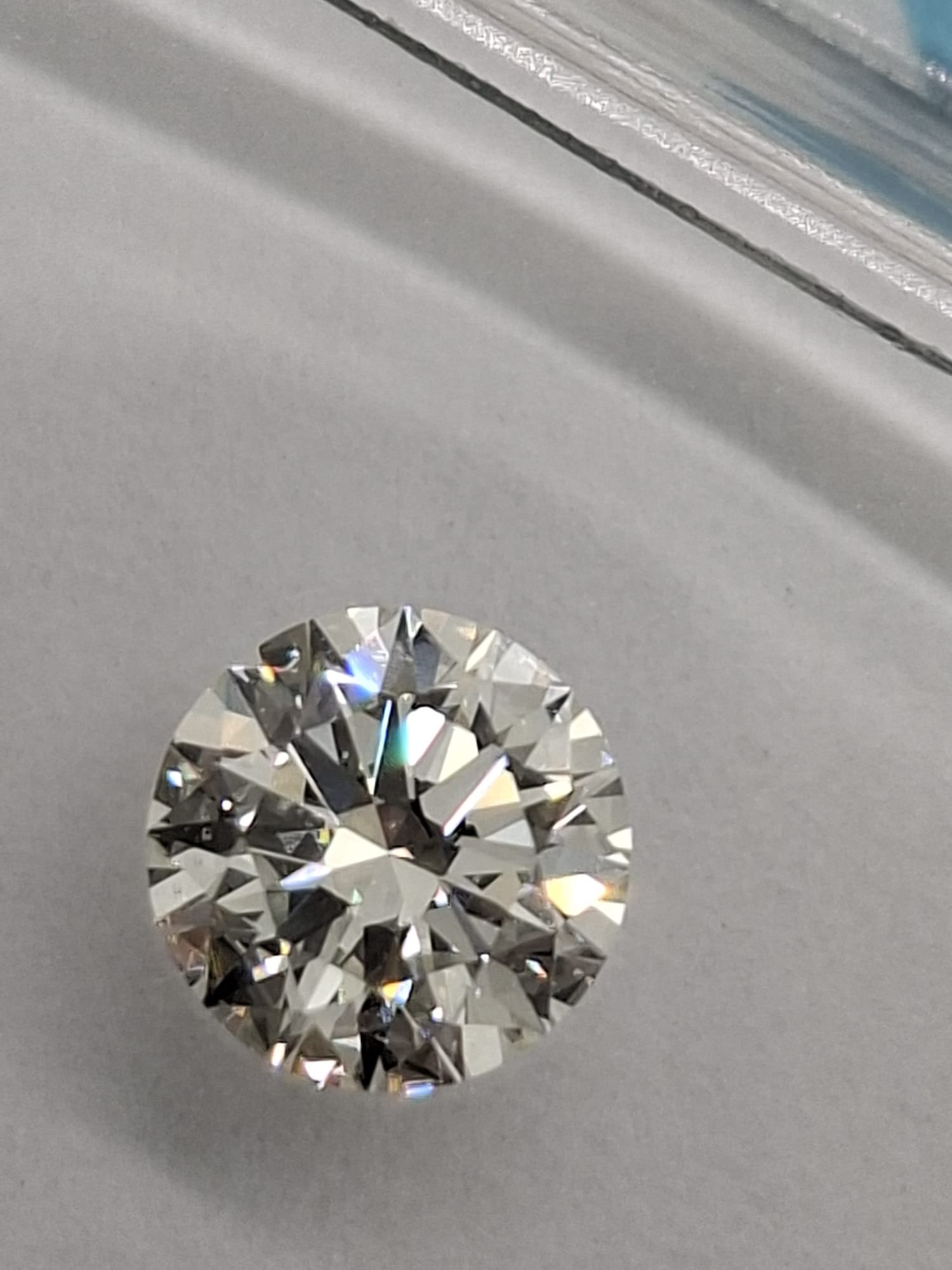 0.60 CT Natural Diamond H VS1 Ideal Cut 3EX IGI Certified Sealed - 6