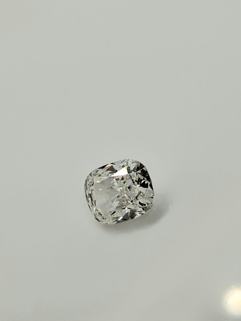 0.91 CT Natural Cushion Diamond I VS2 GIA Certified Loose Stone - 3