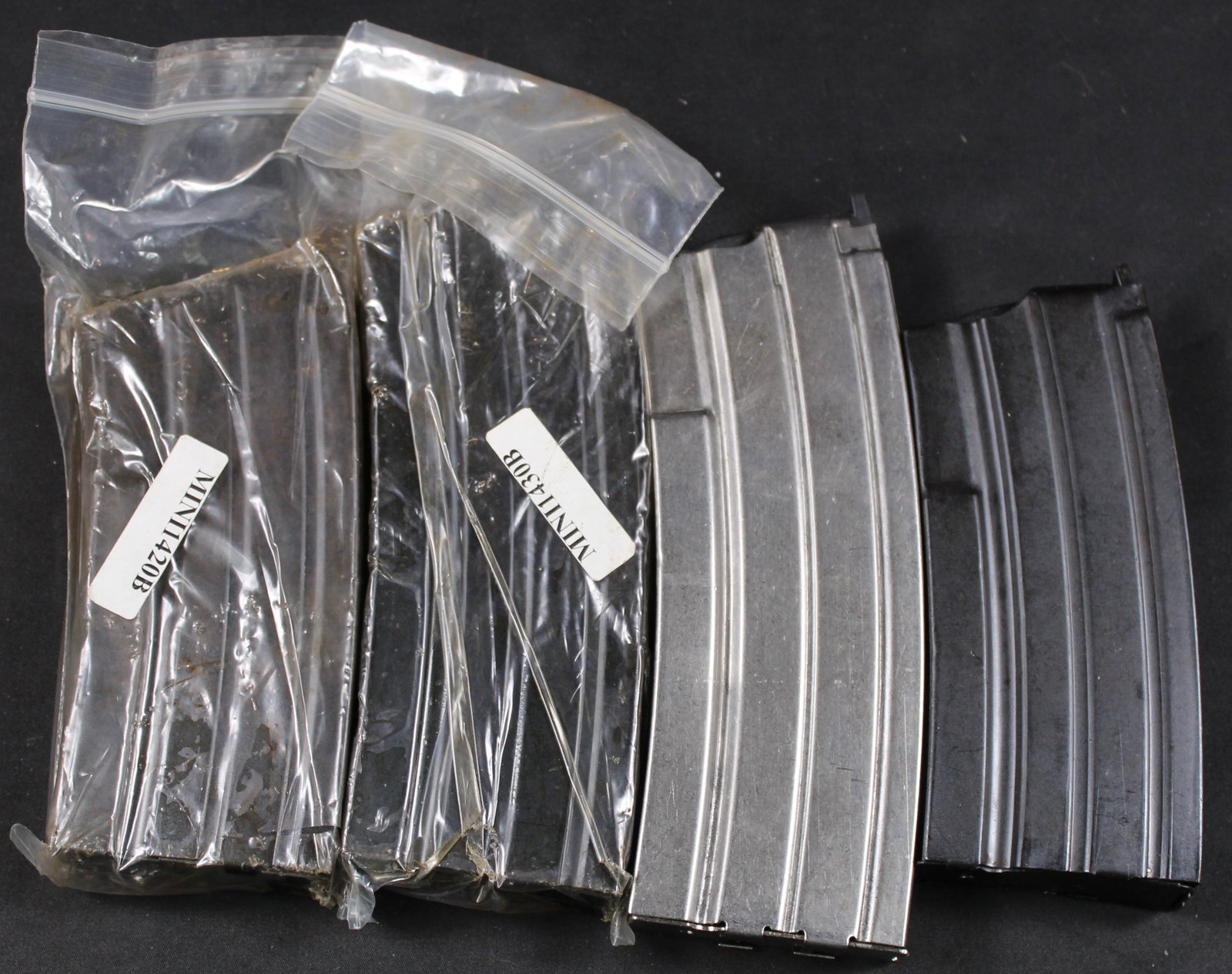 Group Lot: Two 25 Round and Two 30 Round magazines for Ruger Mini-14 5.56 NATO (HRR) - 2