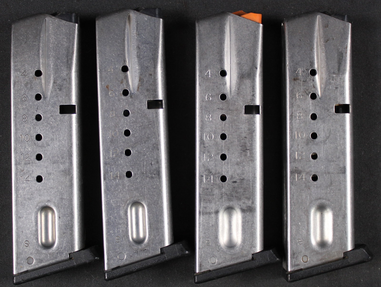 Group Lot: Four 14-Round Magazines for S&W 5900 Series Semi-Automatic Pistols 9x19mm (HRR) - 2