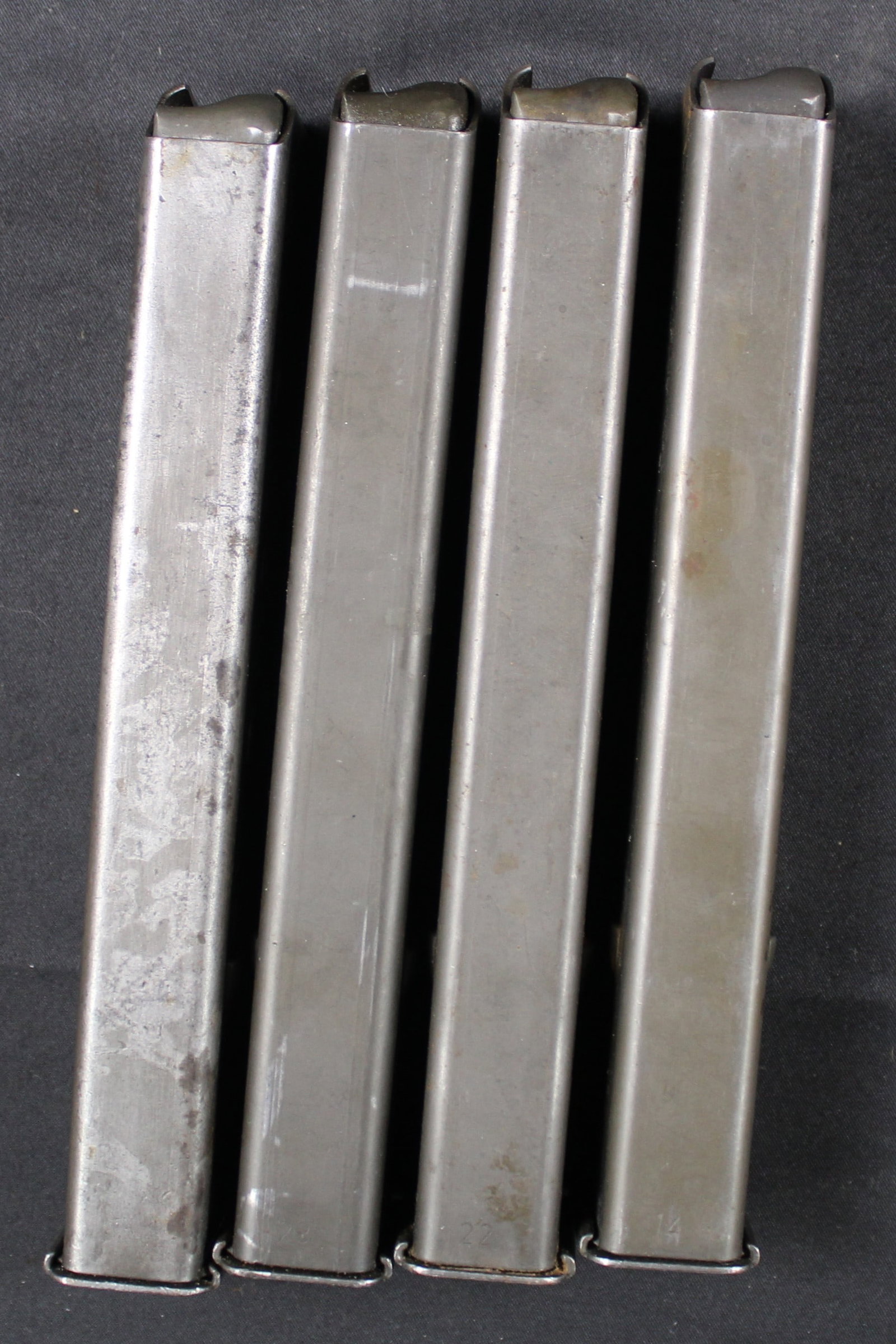 Four Israeli Marked Uzi SMG Magazines 9x19mm (FMI) - 2