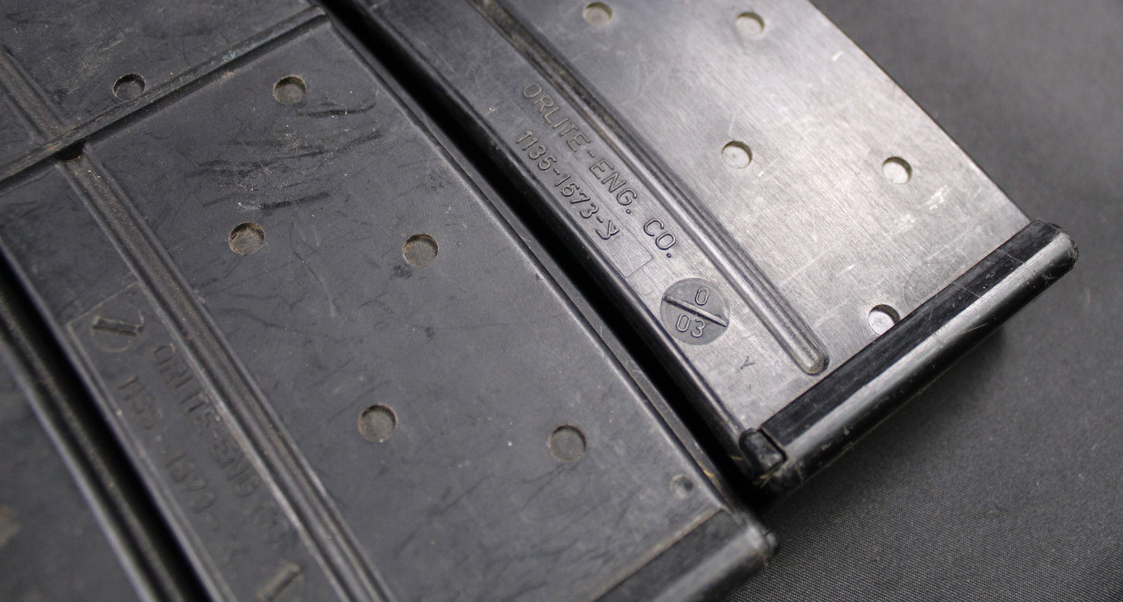 Three Israeli Orlite Eng. Co. M16/ M4/ AR15 5.56 Magazines (FMI) - 2