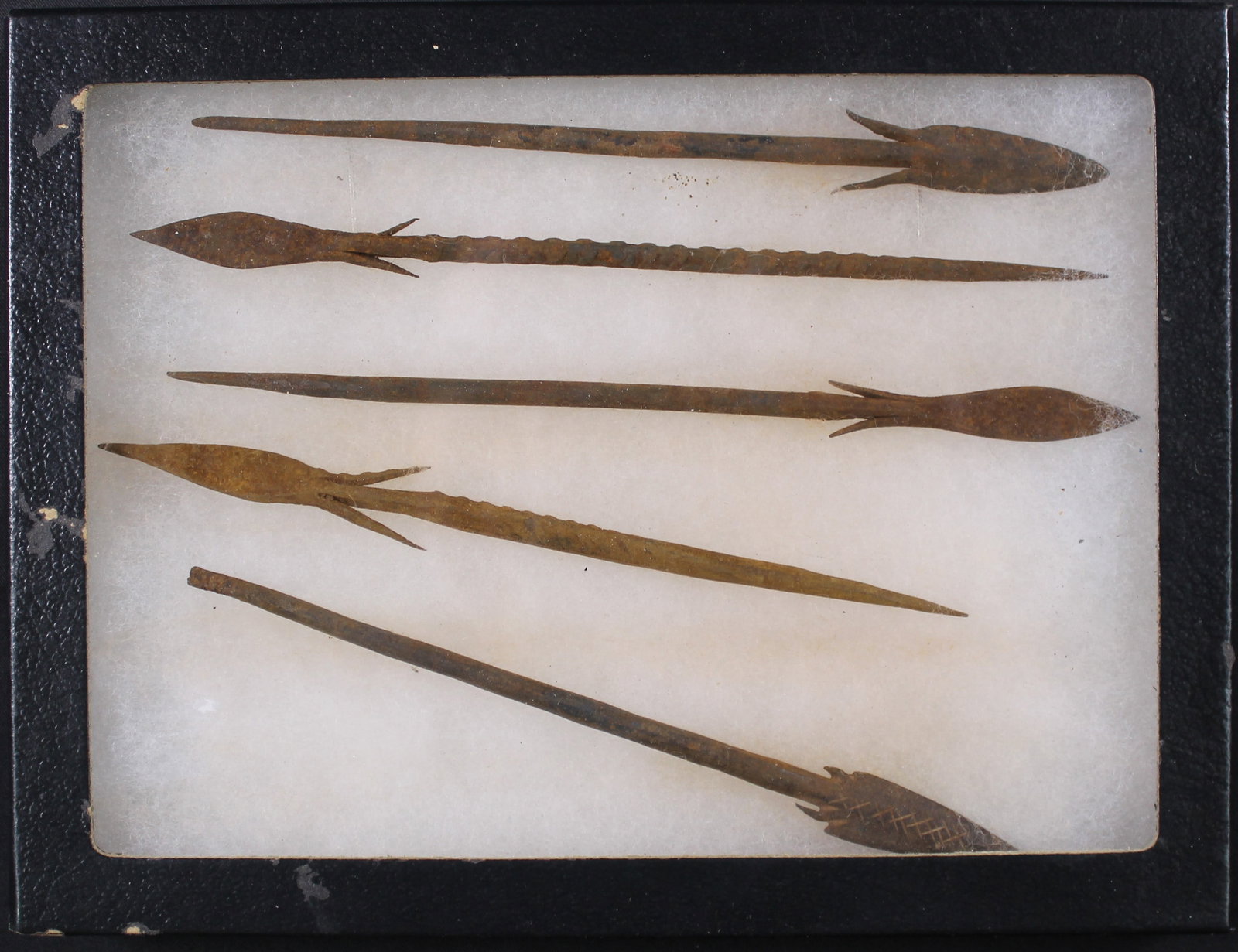 Group Lot of African Arrow Points in Riker Box (FMI): Estimated shipping parcel size (LxWxH) 10 inches x 6 inches x 4 inches. Please note, shipping estimates are provided for LiveShipping calculations only and may vary based on weight and location. The