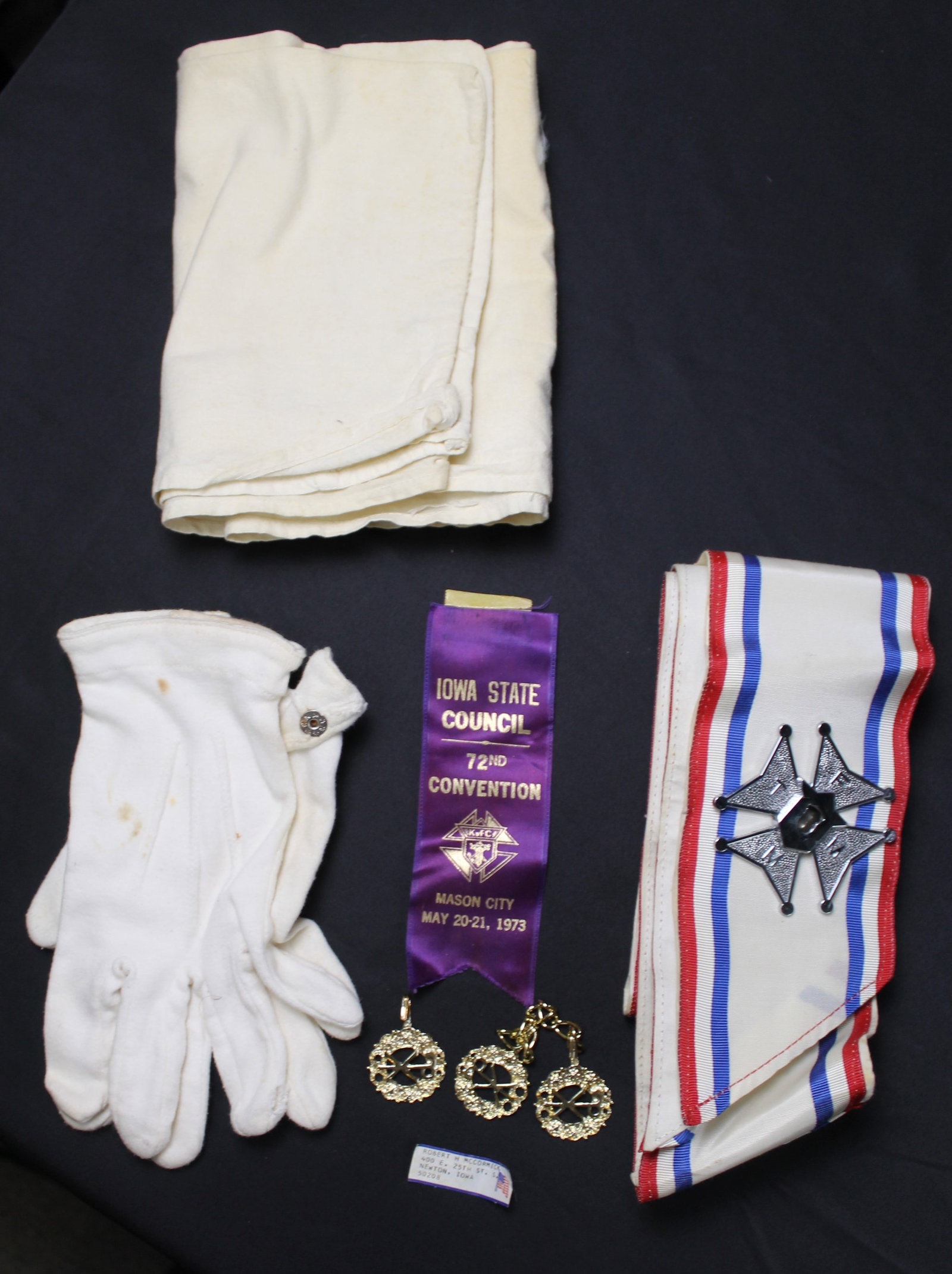 Named, Complete Dress Set and Cover for Knight of Columbus (SAE) - 3