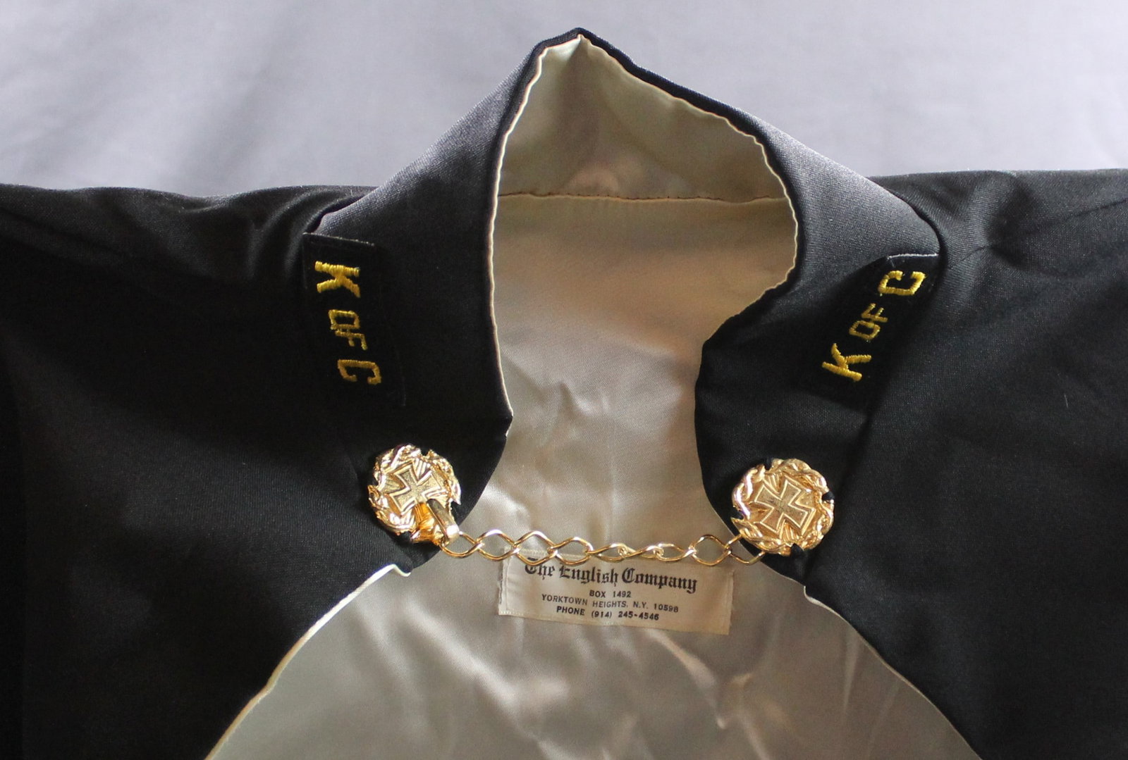 Named, Complete Dress Set and Cover for Knight of Columbus (SAE) - 9