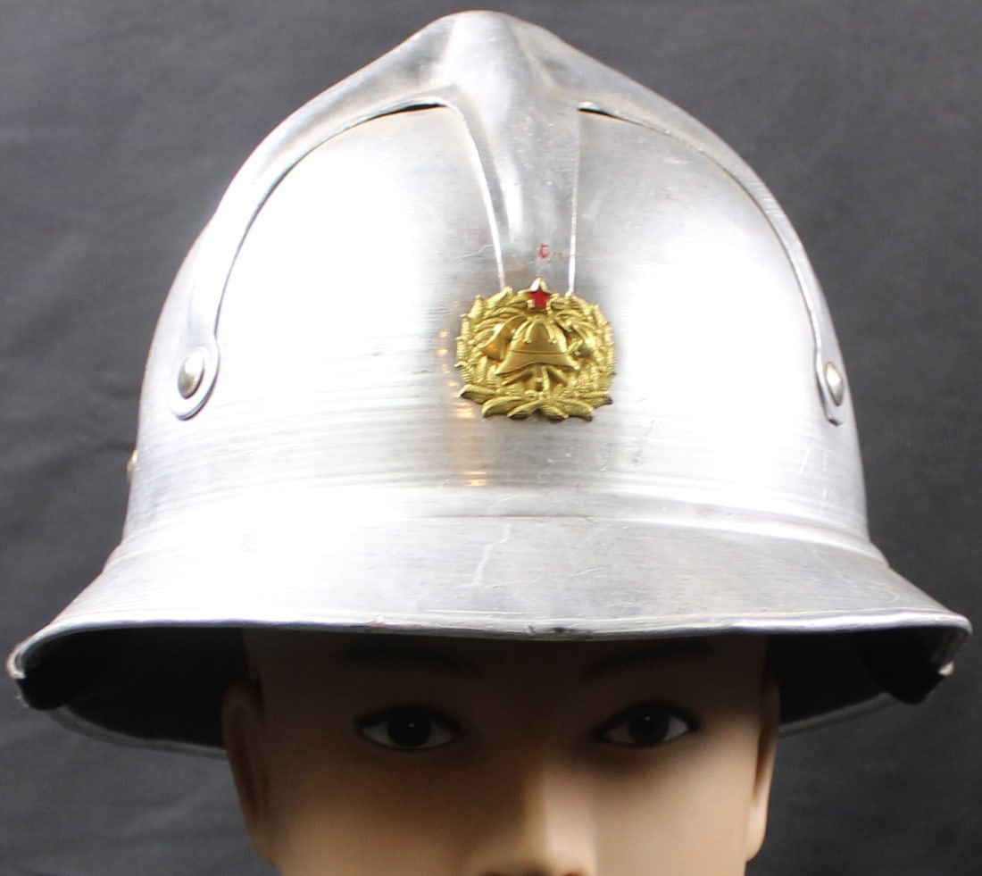 Vintage Soviet Era Aluminum Yugoslavian "Strojoservis" Fire Fighter's Helmet (MAT): Estimated shipping parcel size (LxWxH) 16 inches x 12 inches x 12 inches. Please note, shipping estimates are provided for LiveShipping calculations only and may vary based on weight and location.