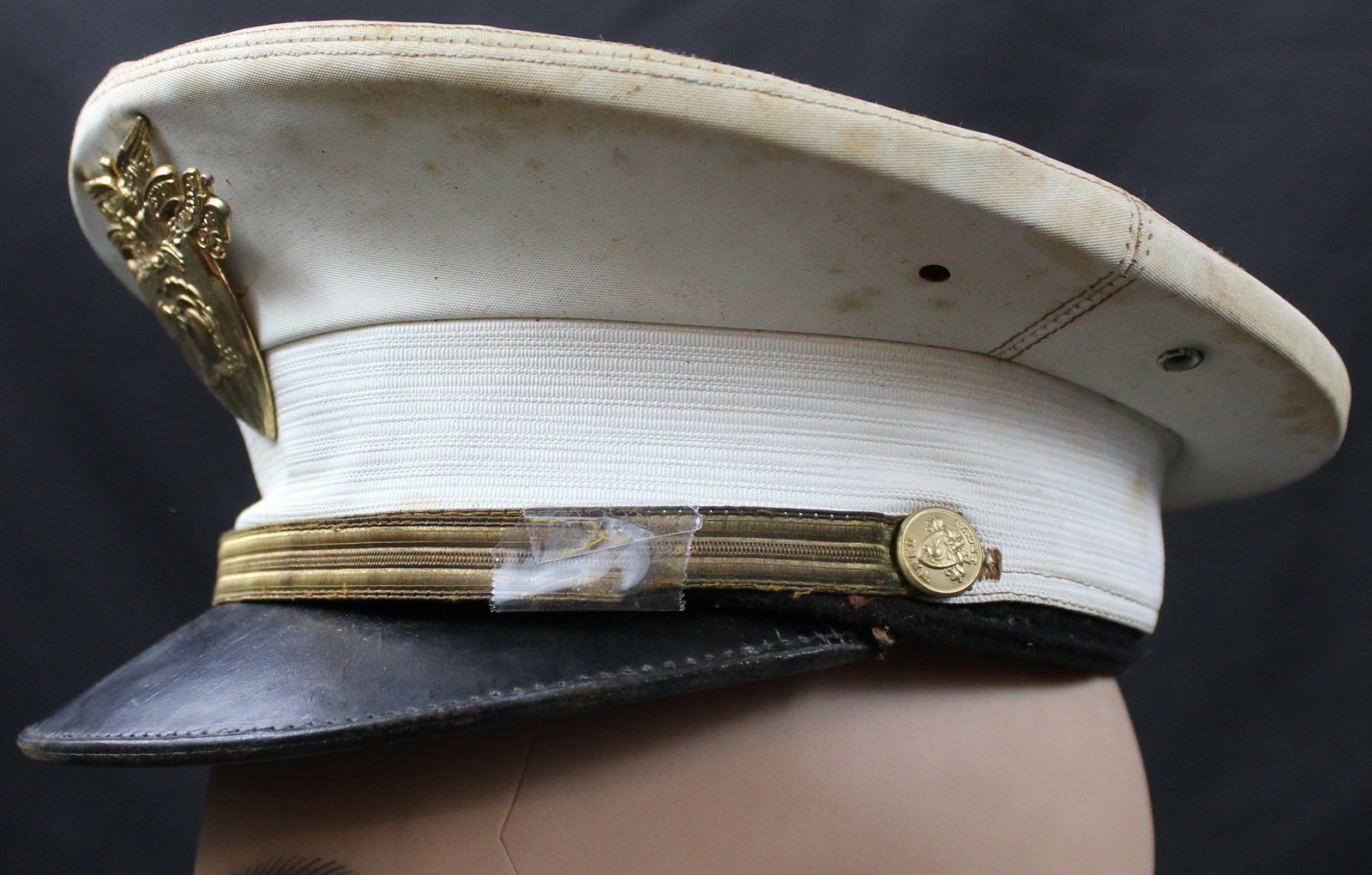 Vintage Art Caps West Point Cadet Dress White Cover (BLB) - 3