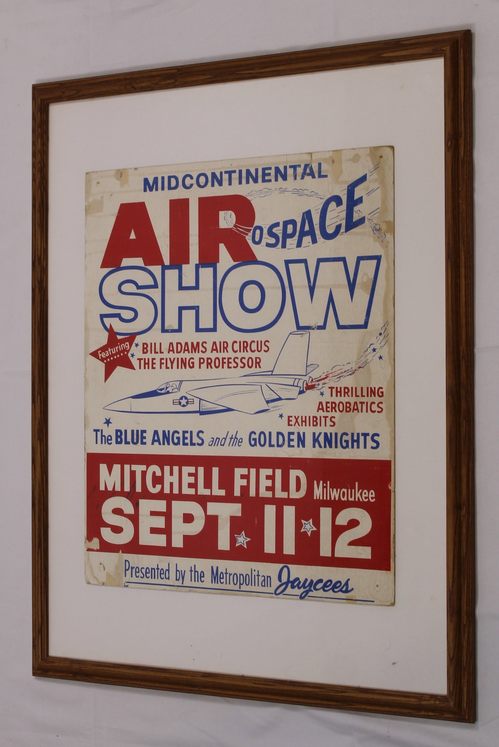 Framed Air Show Poster (MBH): Estimated shipping parcel size (LxWxH) 40 inches x 6 inches x 30 inches. Please note, shipping estimates are provided for LiveShipping calculations only and may vary based on weight and location. The