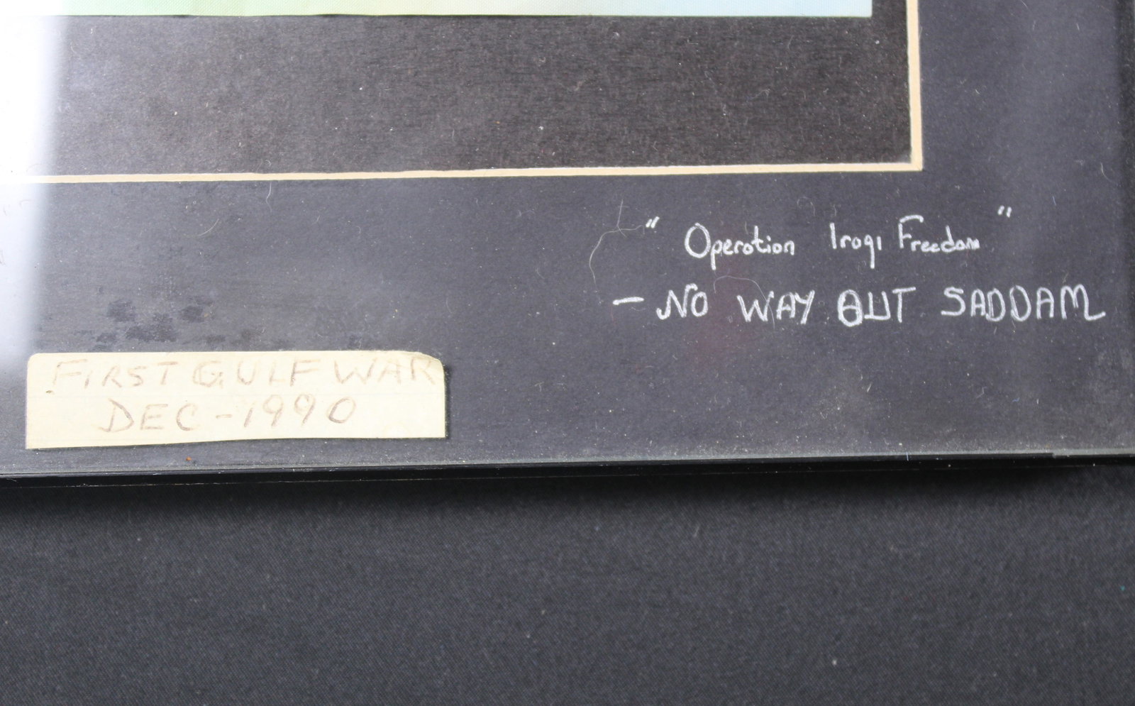 Framed First Gulf War Era Iraqi Currency (DMS) - 3