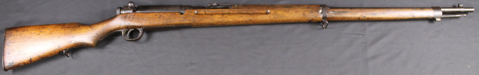 WWII Era Japanese Type 38 Bolt Action Rifle with "Mum" and Dust Cover Chambered in 6.5 Jap (LBW): Estimated shipping parcel size (LxWxH) 48 inches x 8 inches x 8 inches. Please note, shipping estimates are provided for LiveShipping calculations only and may vary based on weight and location. The